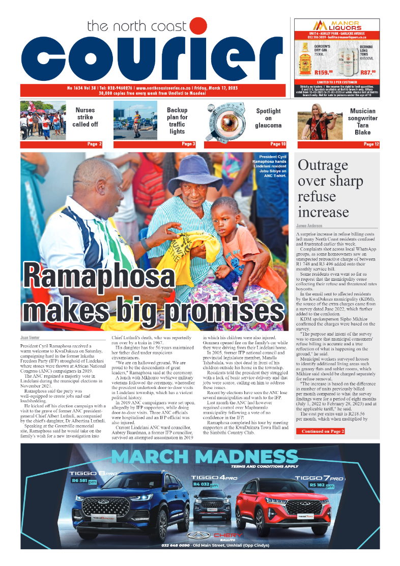 North Coast Courier 17/03/23 page 1