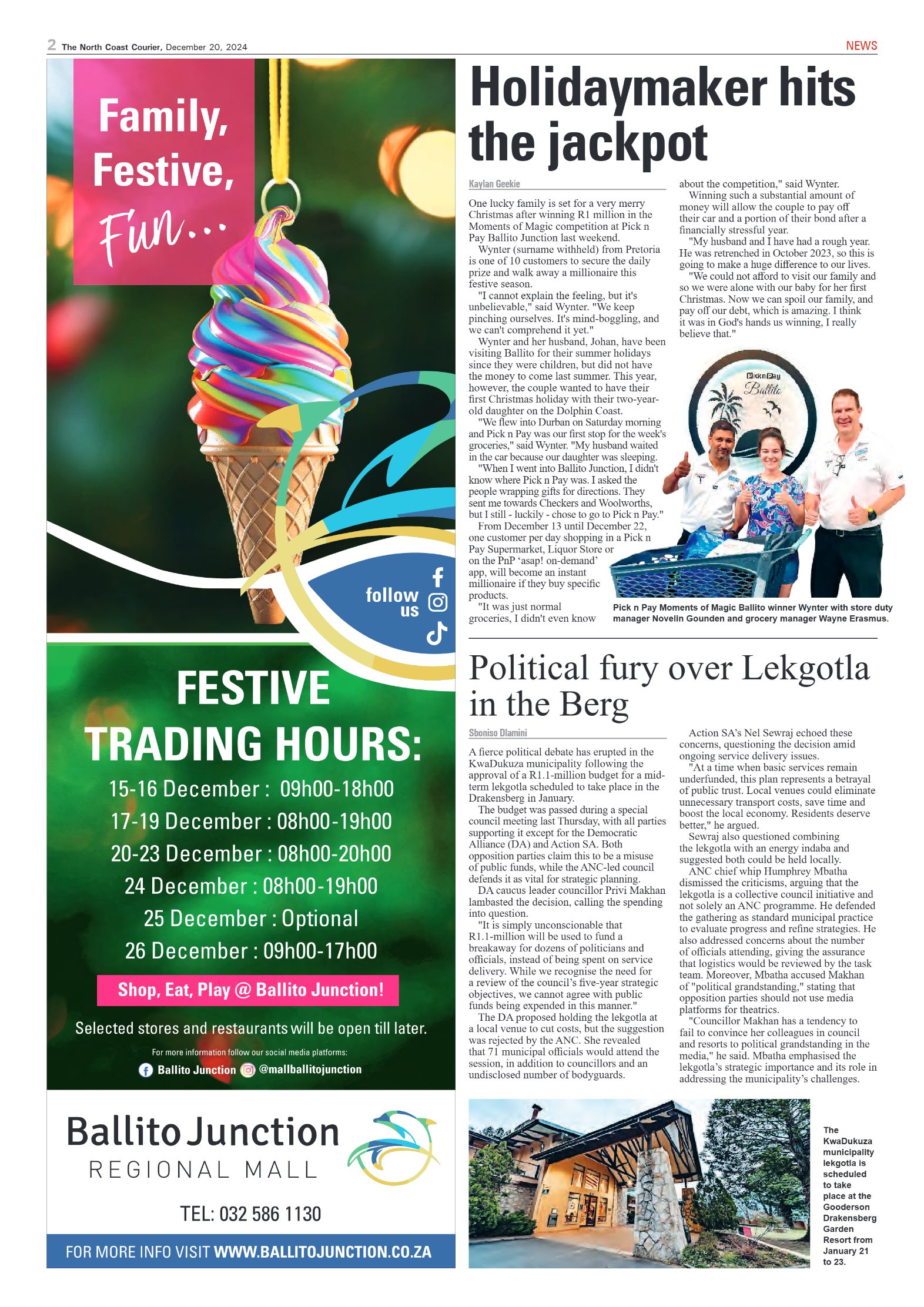North Coast Courier 20 December page 2