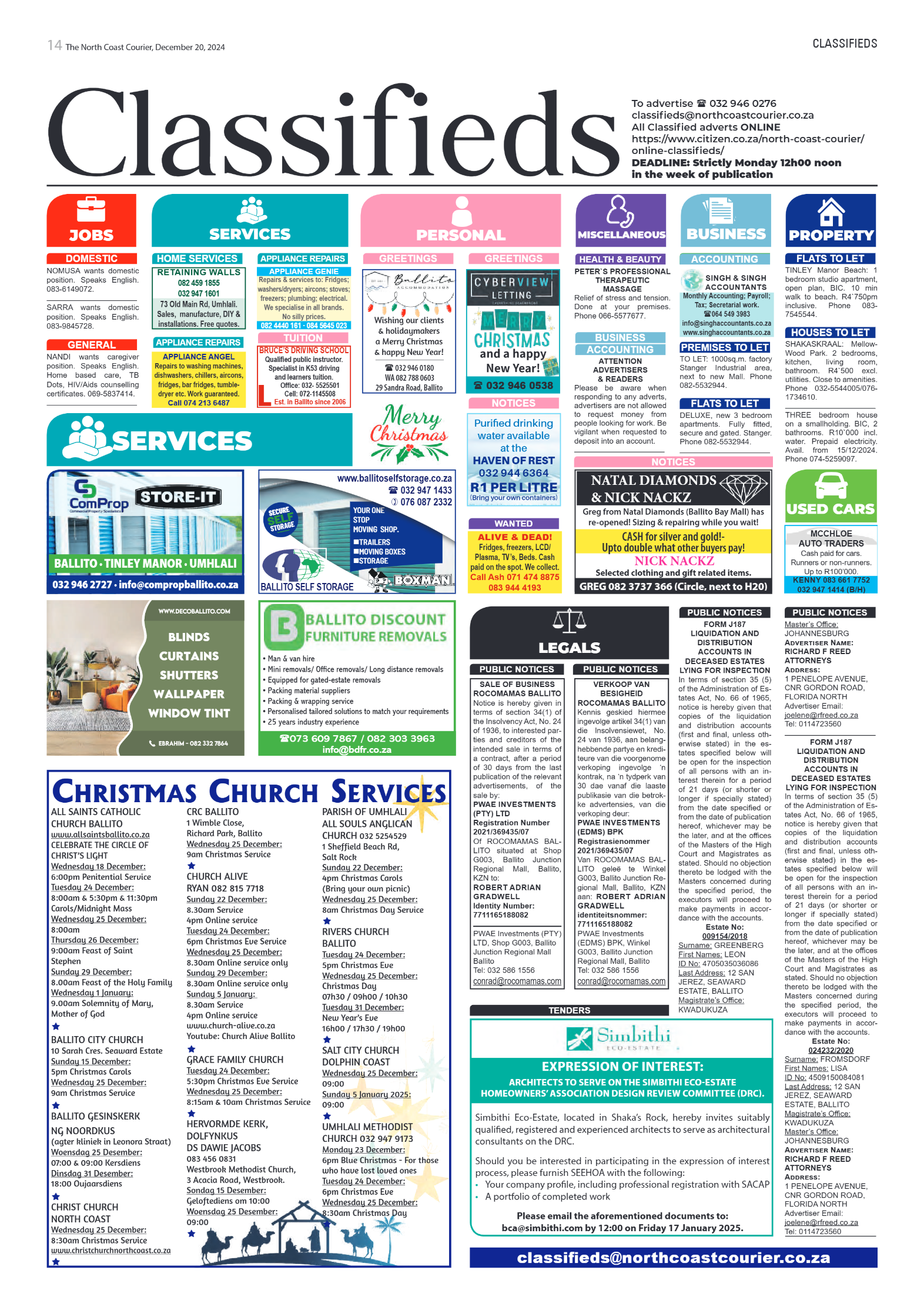 North Coast Courier 20 December page 22