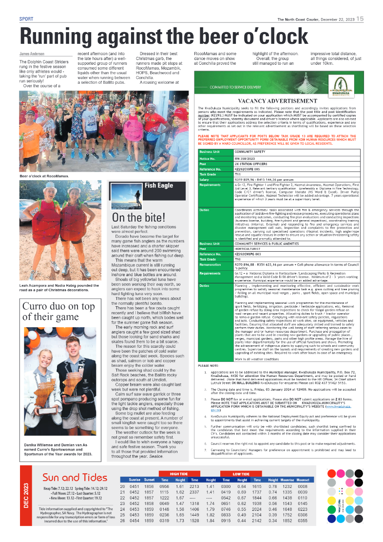 North Coast courier 22 December page 15