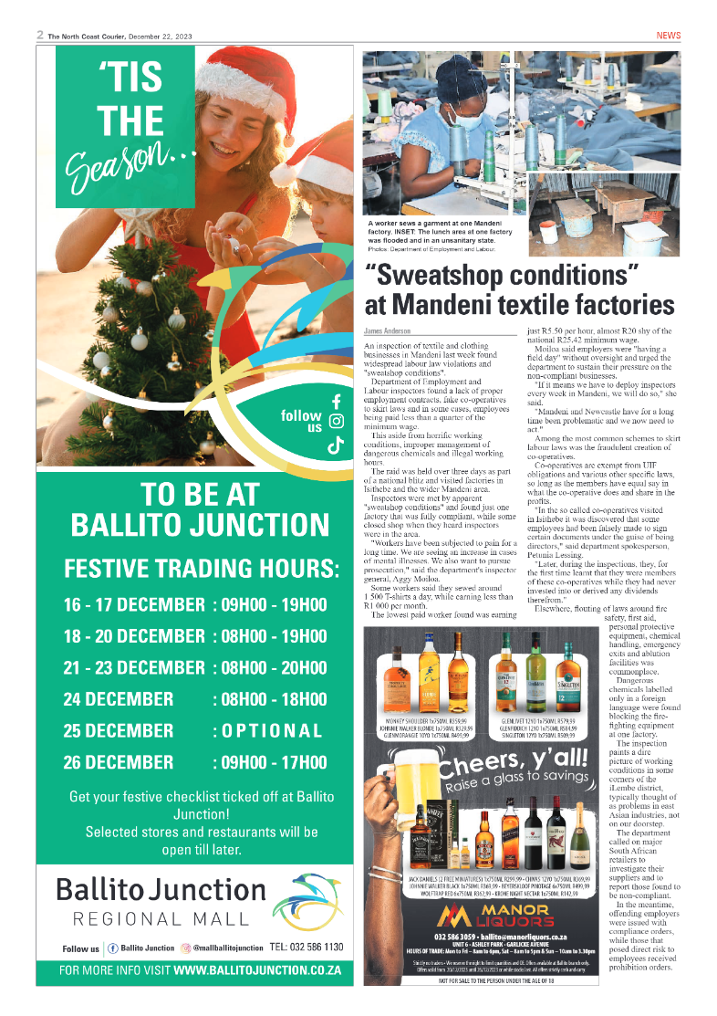 North Coast courier 22 December page 2