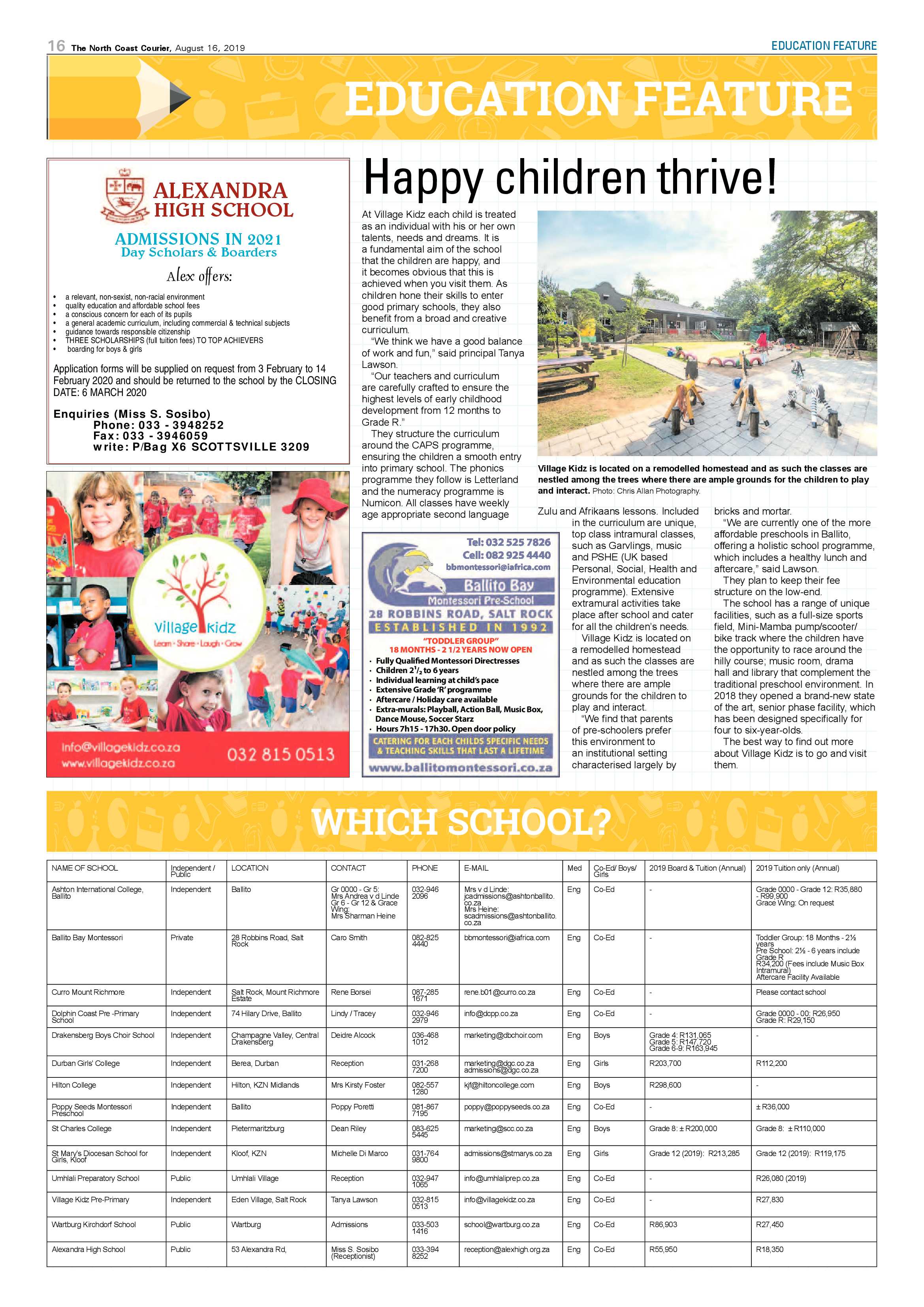 Education Feature August 2019 page 7