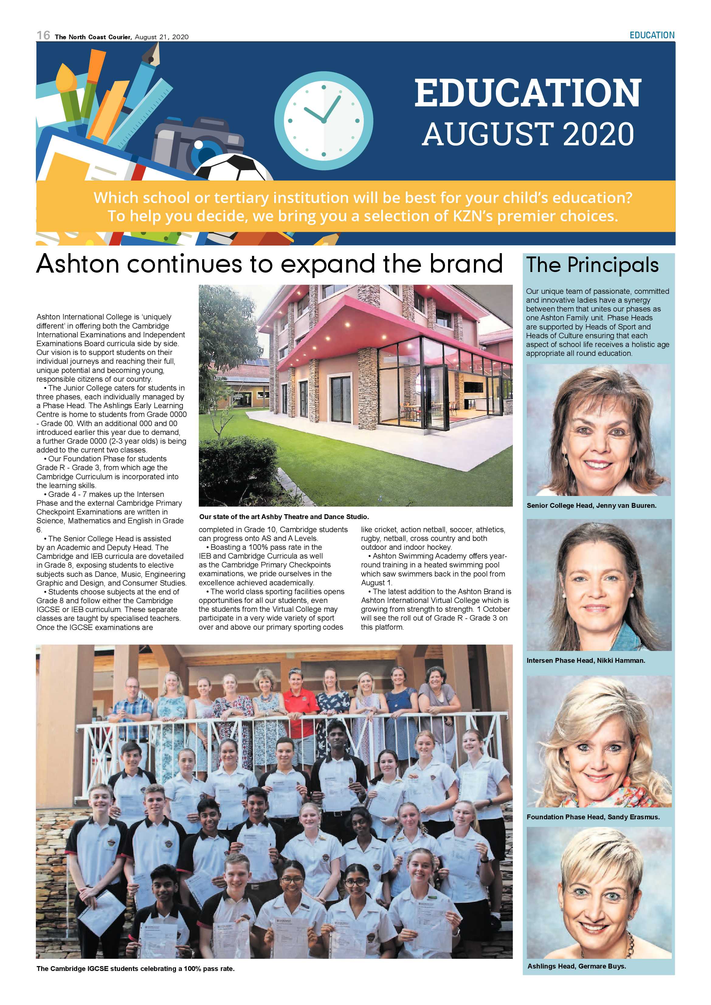 Education Feature Aug 2020 page 1