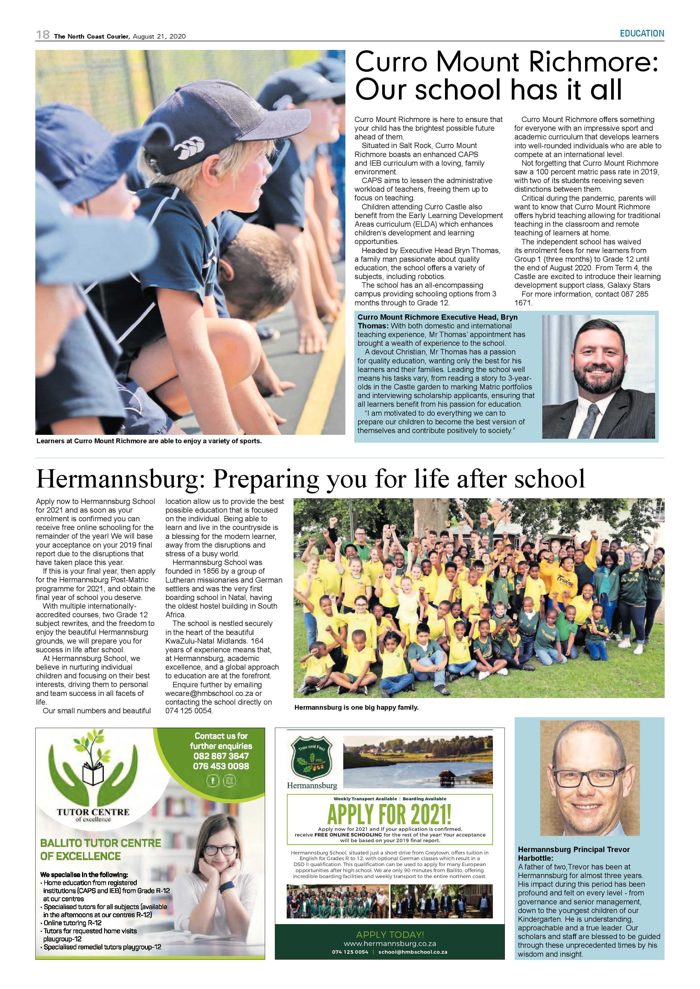 Education Feature Aug 2020 page 3