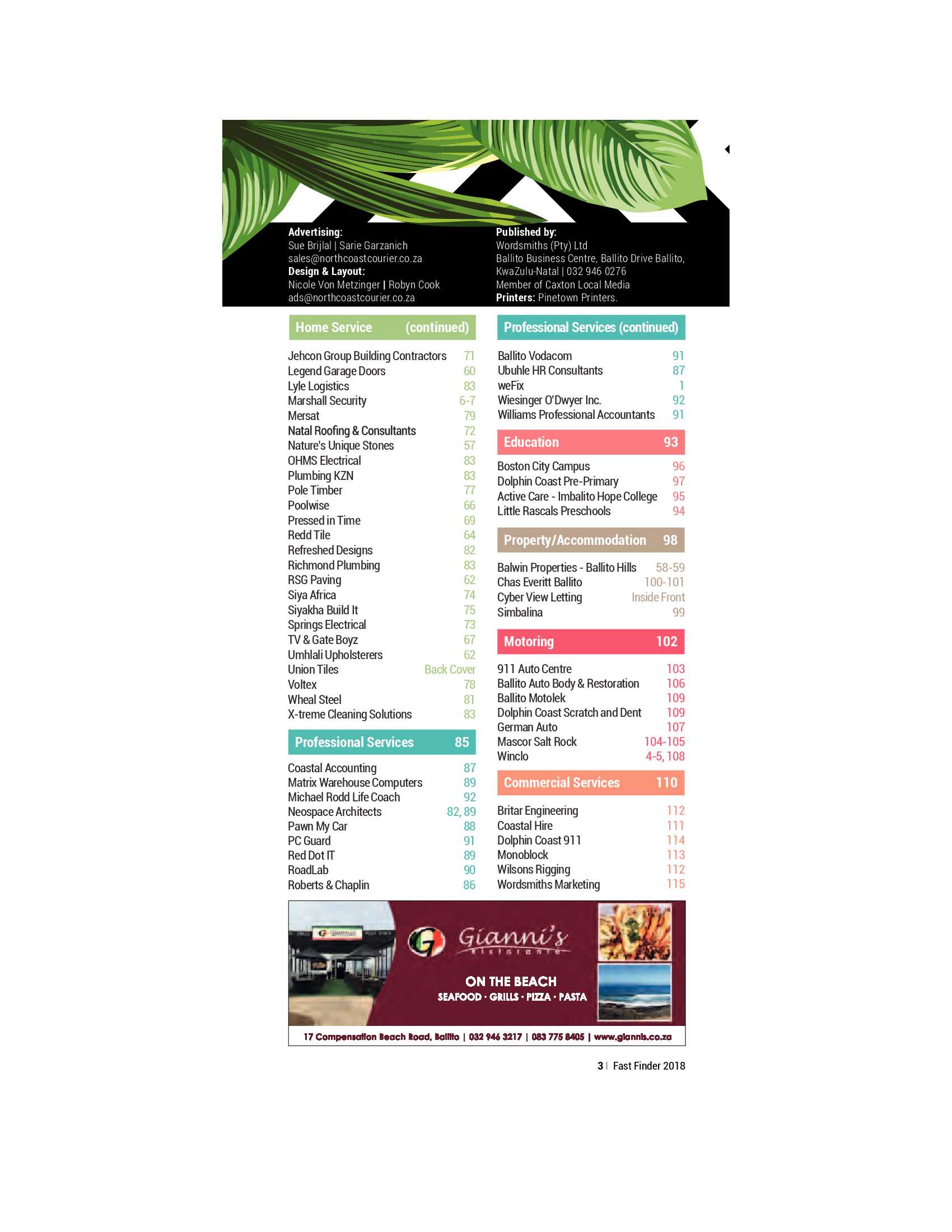Fast finder June – November 2018 page 5