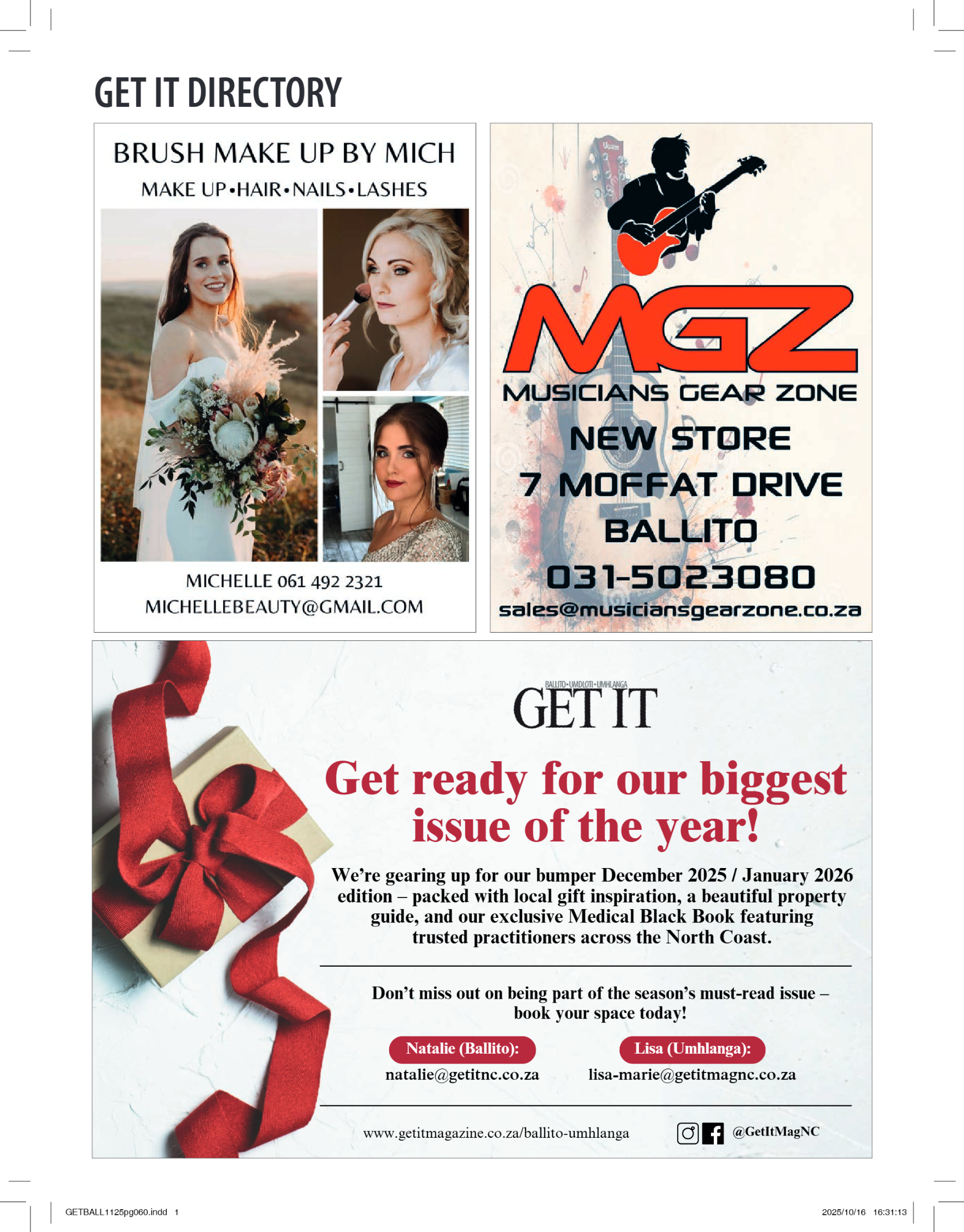 Get It Ballito Umdloti Umhlanga November 2025 page 62