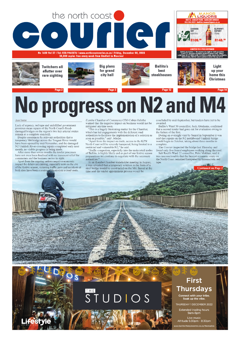 North Coast Courier 02 December page 1