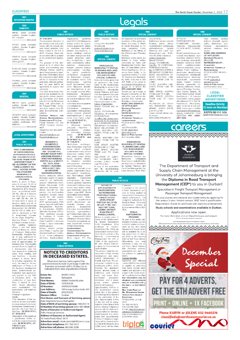 North Coast Courier 02 December page 17