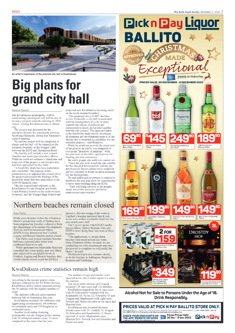 North Coast Courier 02 December page 3