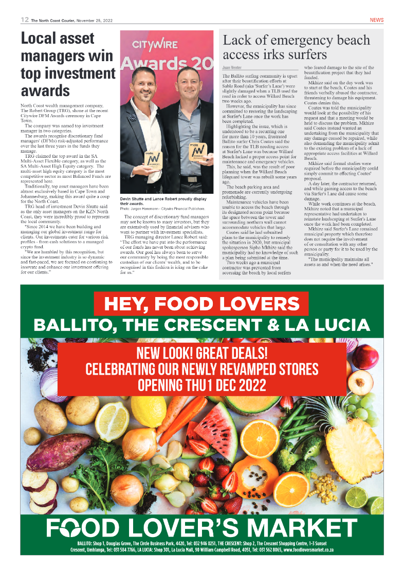 North Coast Courier 25/11/22 page 12