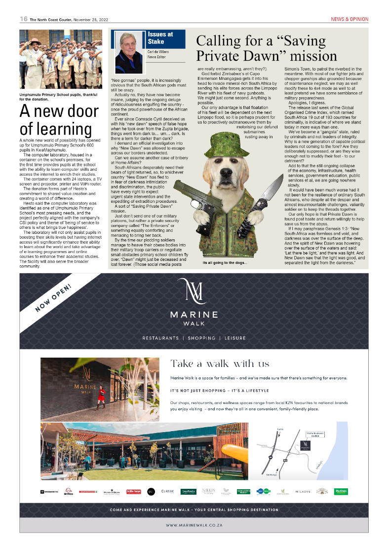 North Coast Courier 25/11/22 page 16