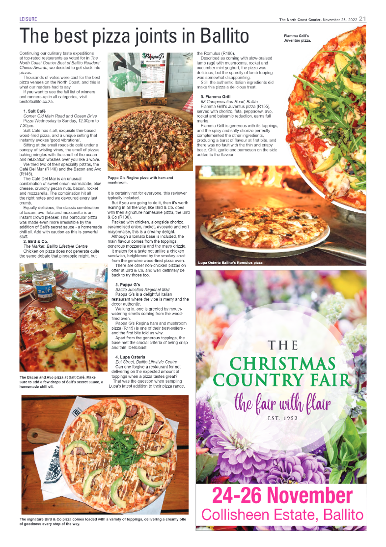 North Coast Courier 25/11/22 page 21