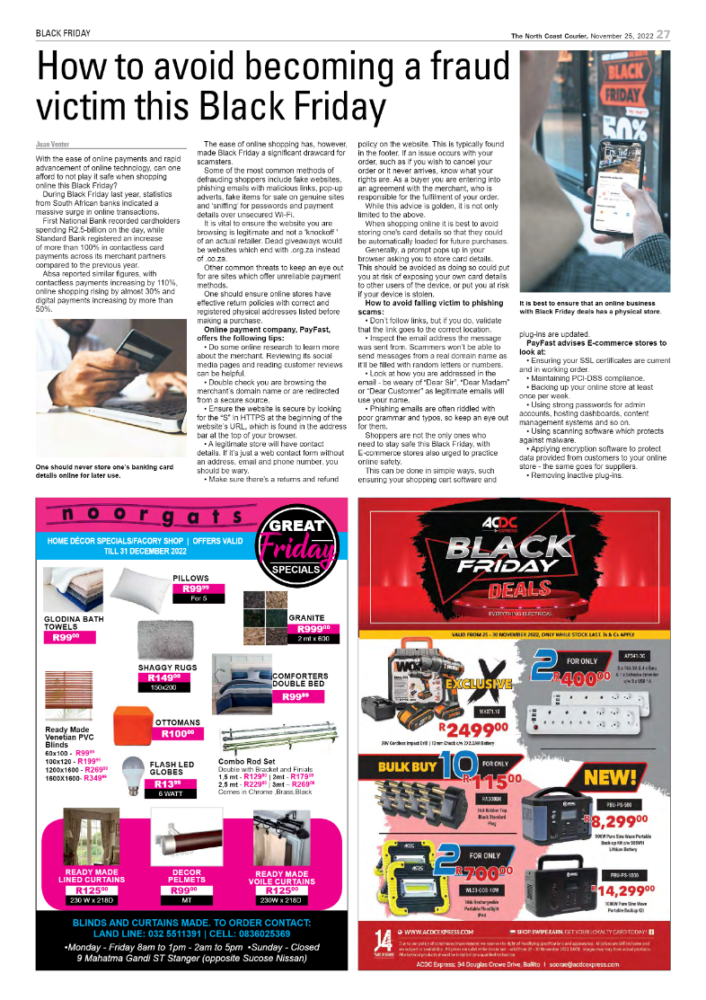 North Coast Courier 25/11/22 page 27