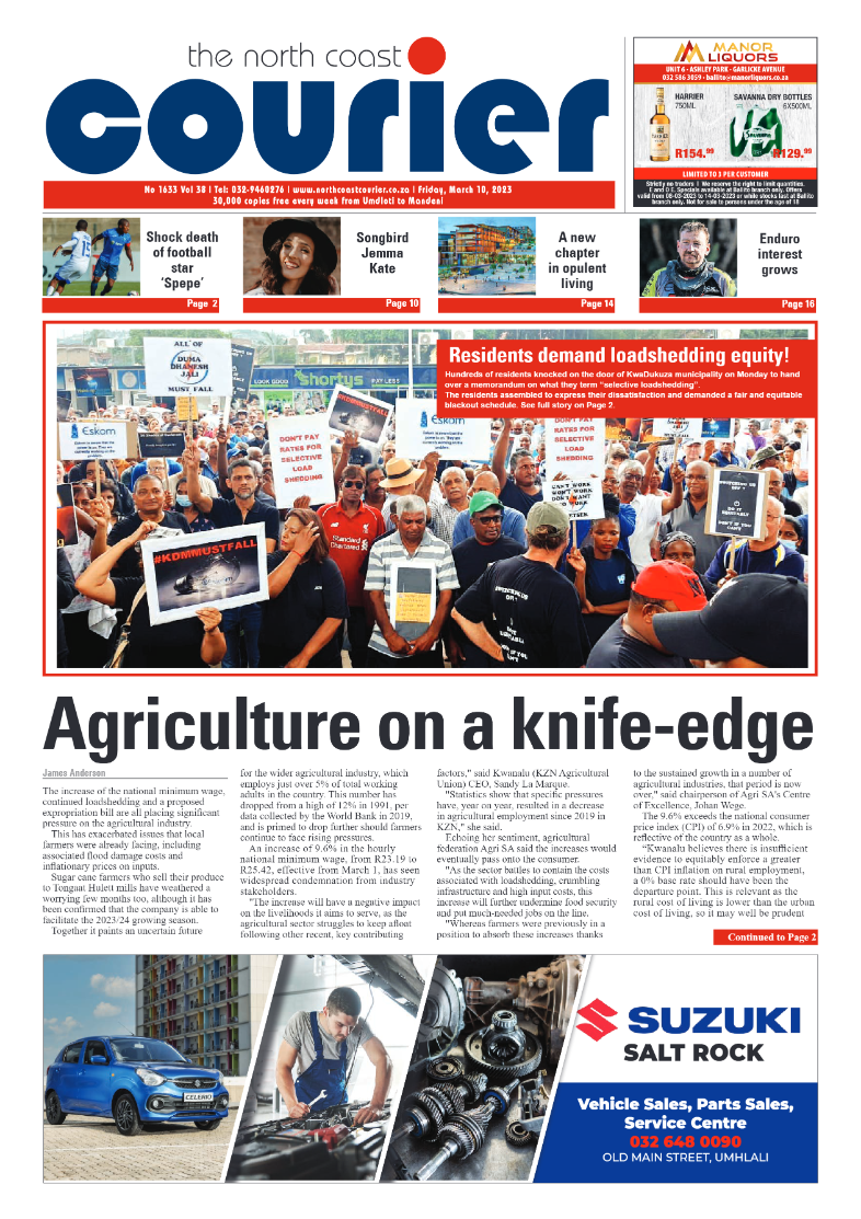 North Coast Courier 10 March page 1