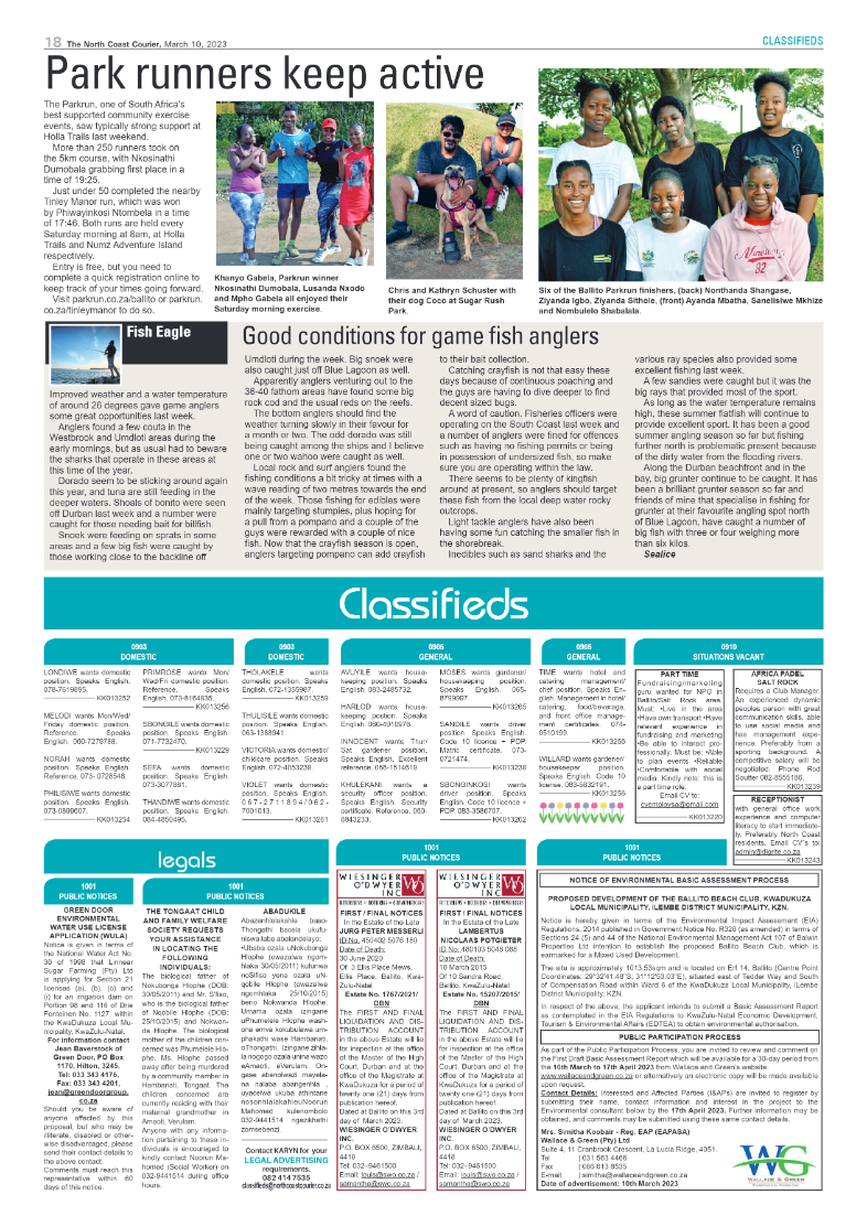 North Coast Courier 10 March page 18