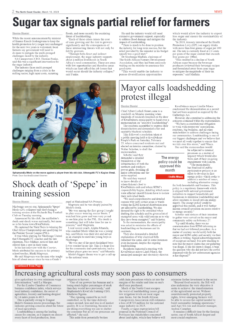 North Coast Courier 10 March page 2