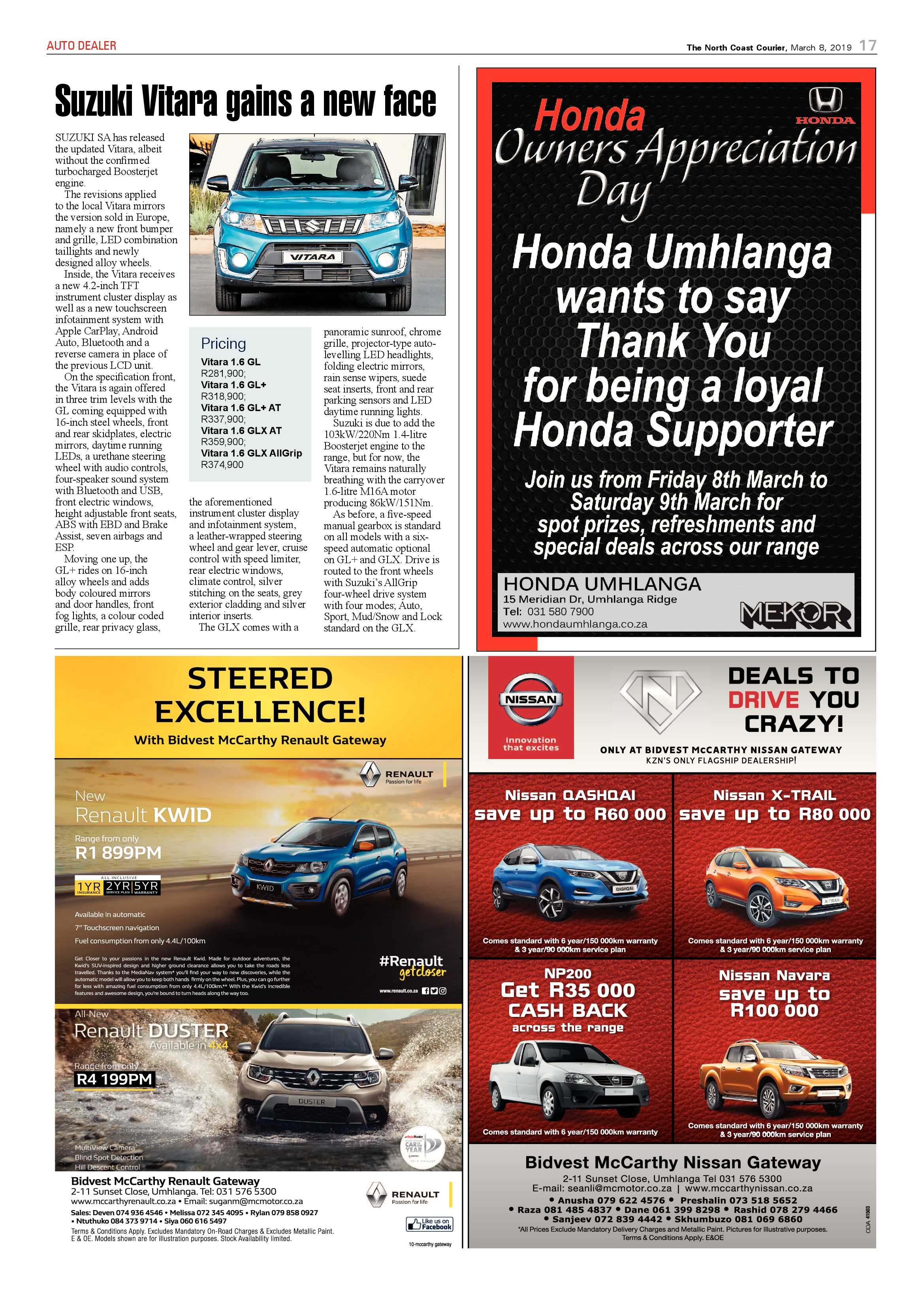 The North Coast Courier – 08 March 2019 page 17