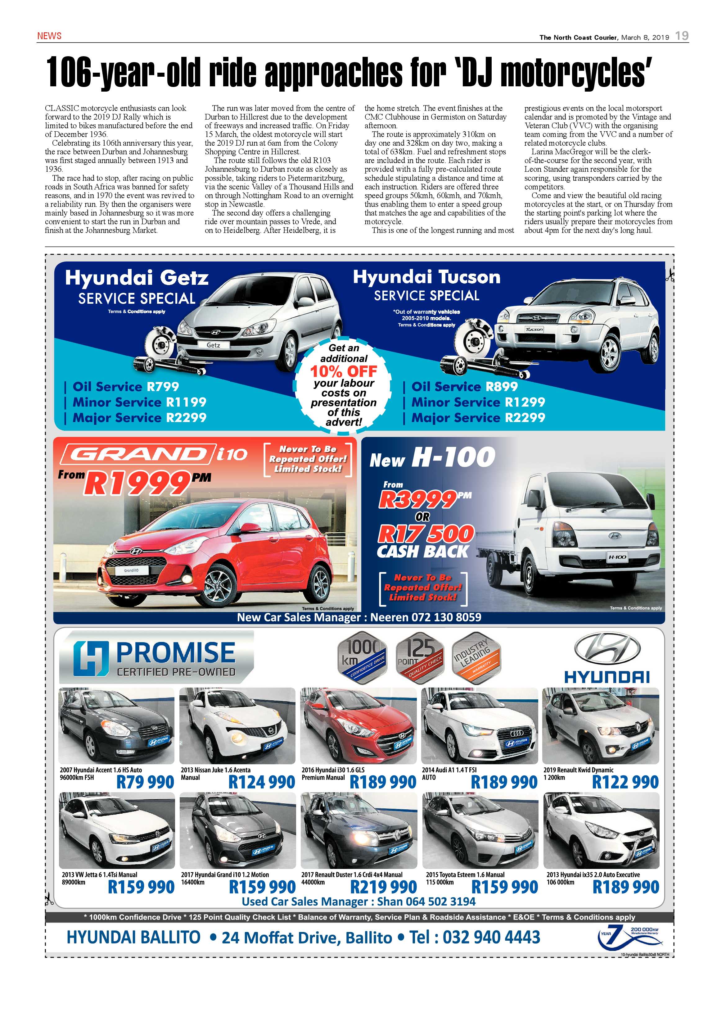The North Coast Courier – 08 March 2019 page 19