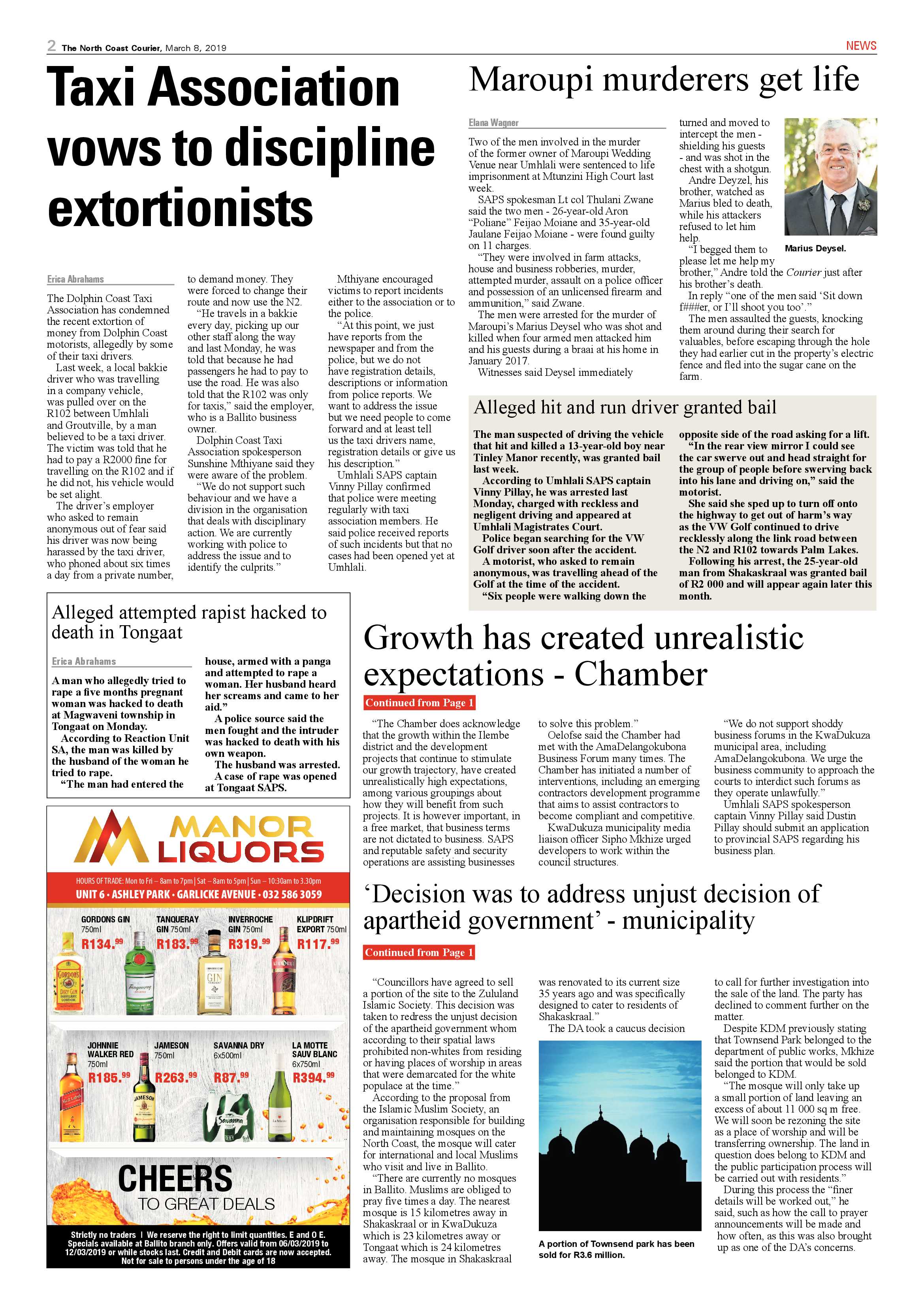 The North Coast Courier – 08 March 2019 page 2