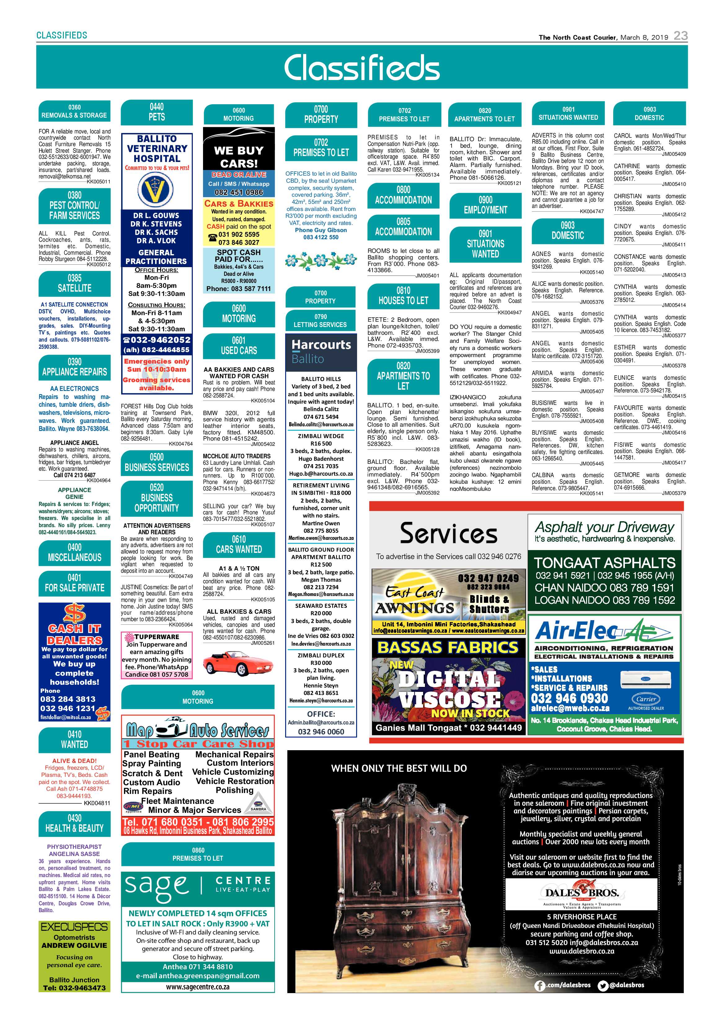 The North Coast Courier – 08 March 2019 page 23