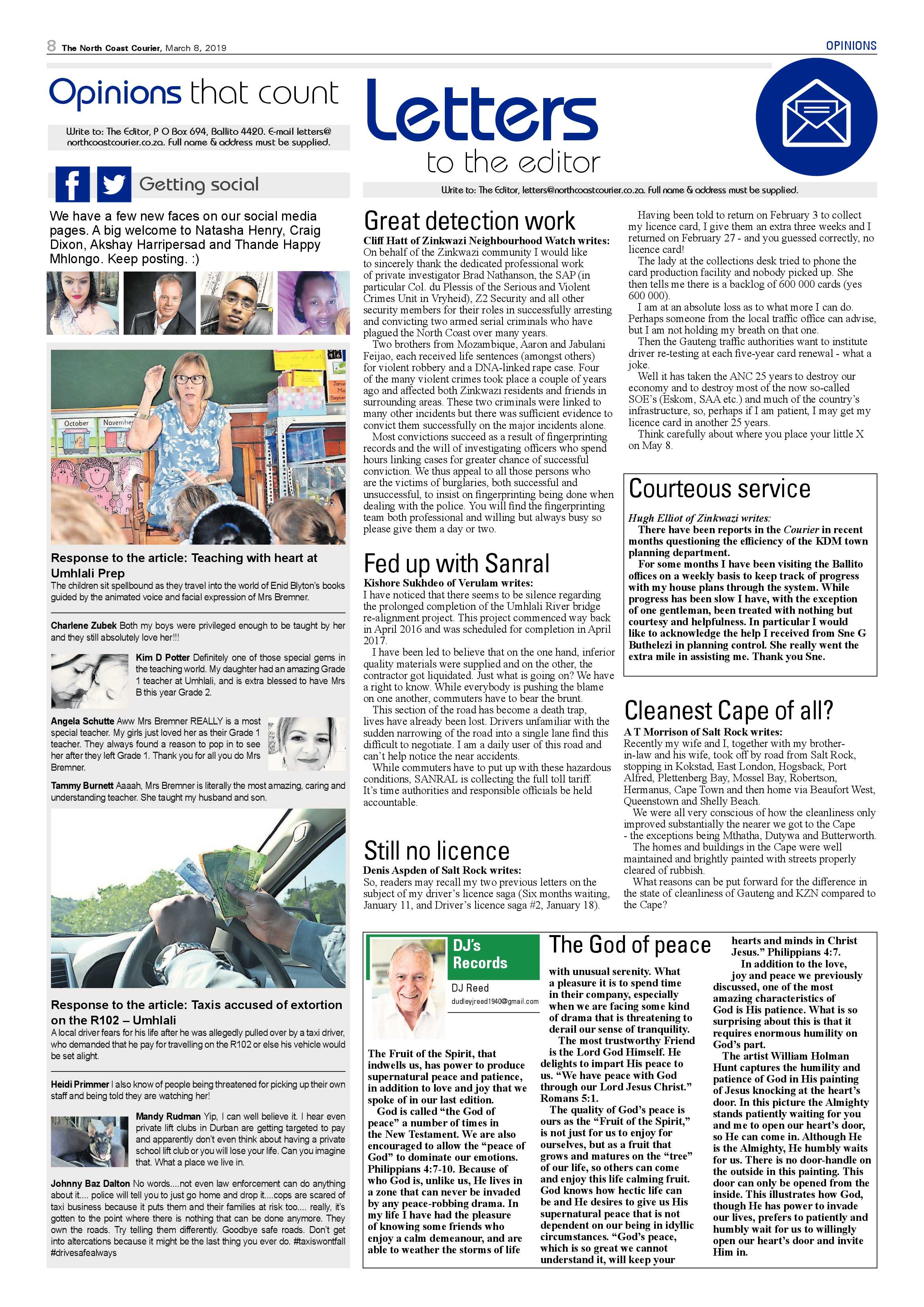 The North Coast Courier – 08 March 2019 page 8