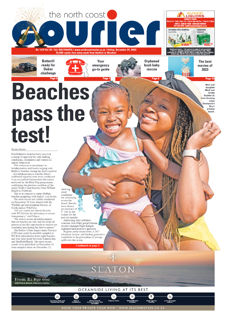 North Coast Courier 27 December page 1