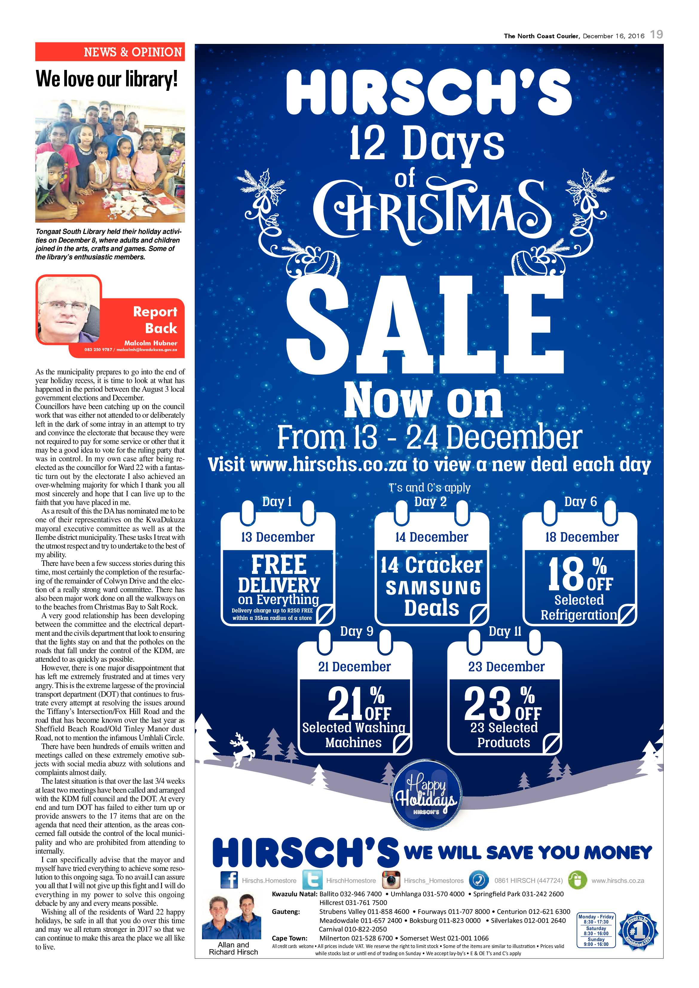 North Coast Courier – 16 December 2016 page 19