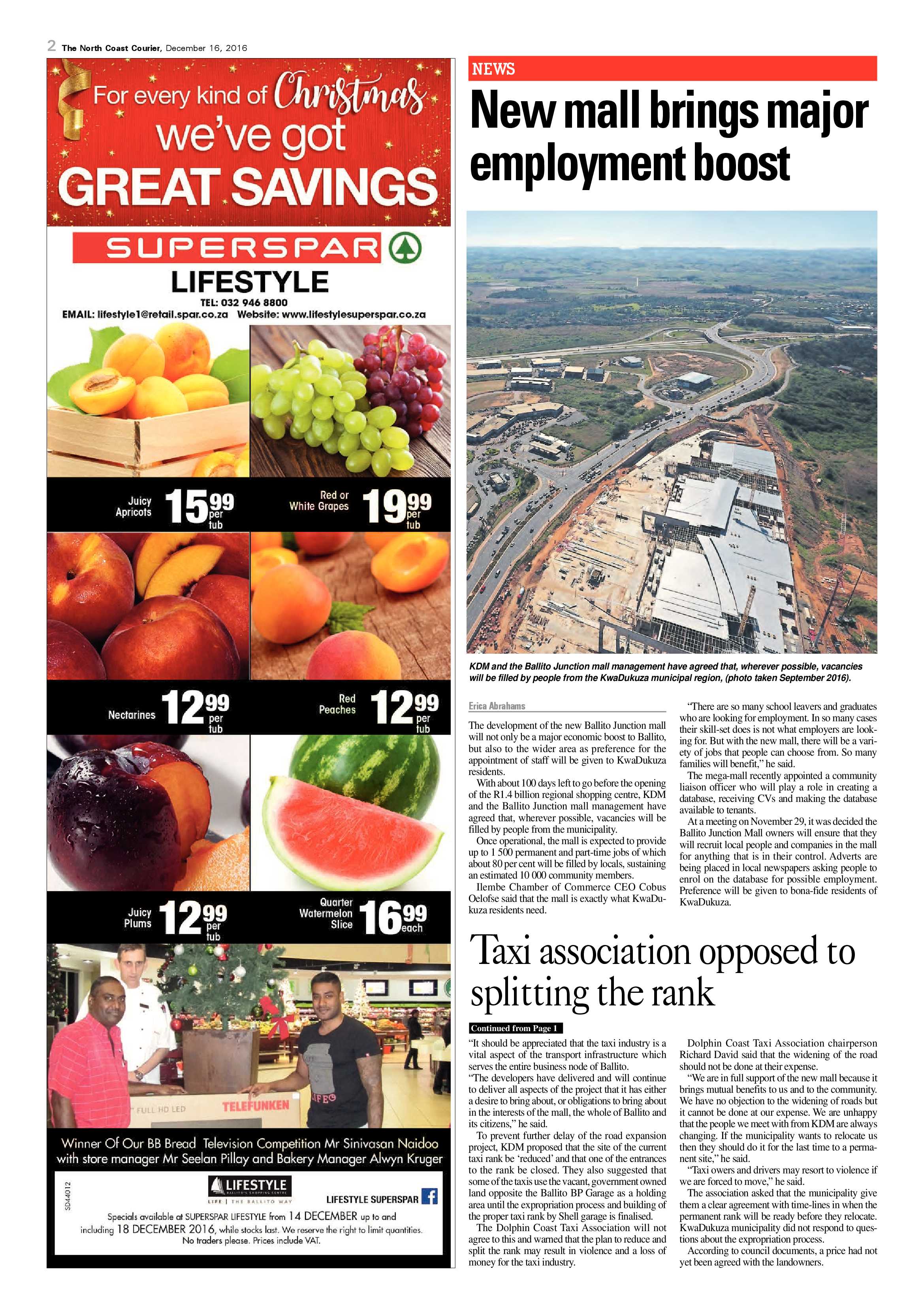 North Coast Courier – 16 December 2016 page 2