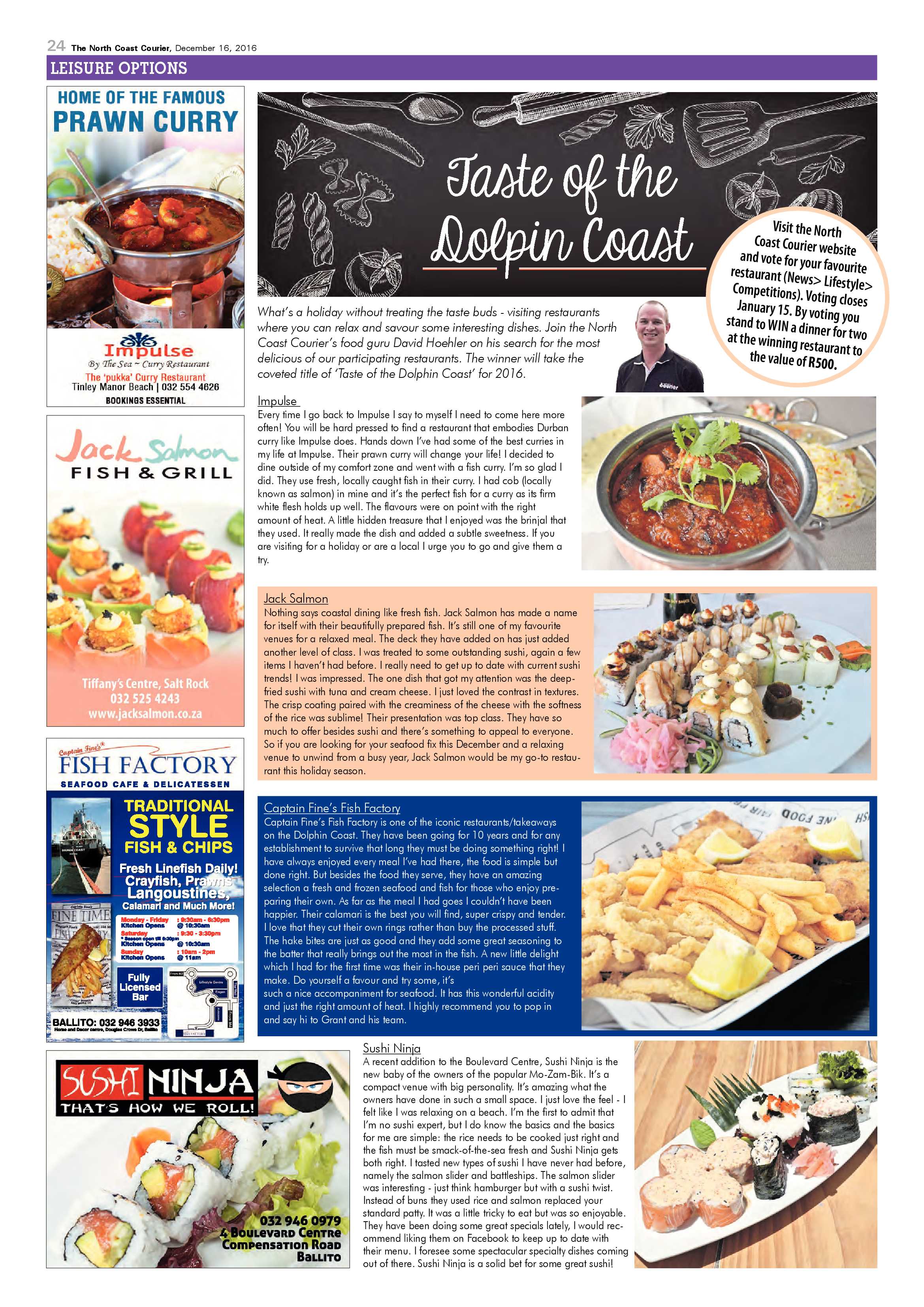 North Coast Courier – 16 December 2016 page 24