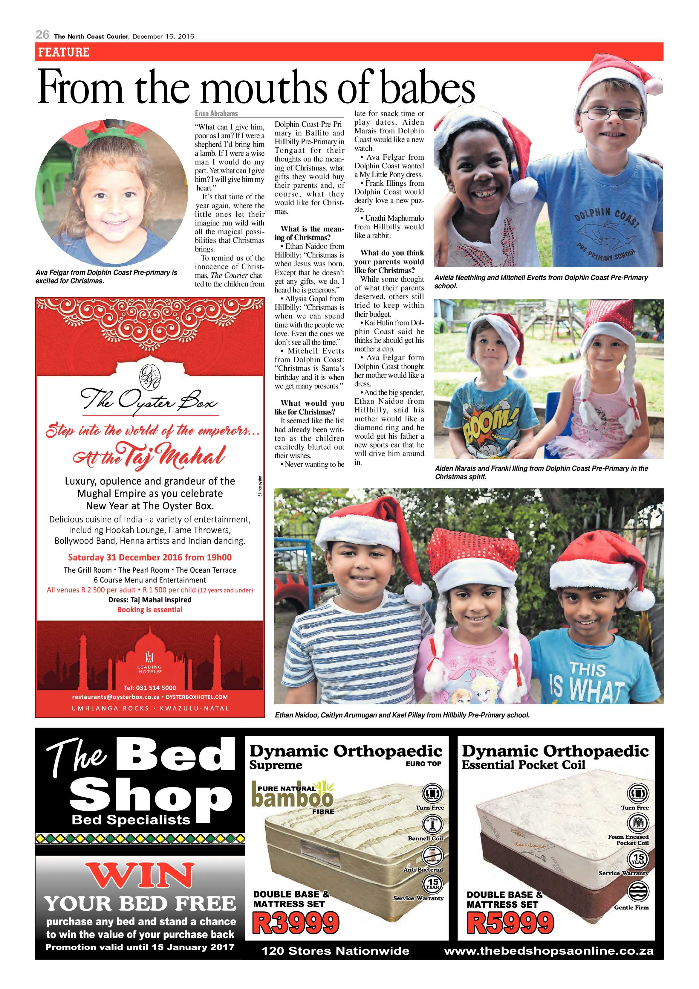 North Coast Courier – 16 December 2016 page 26