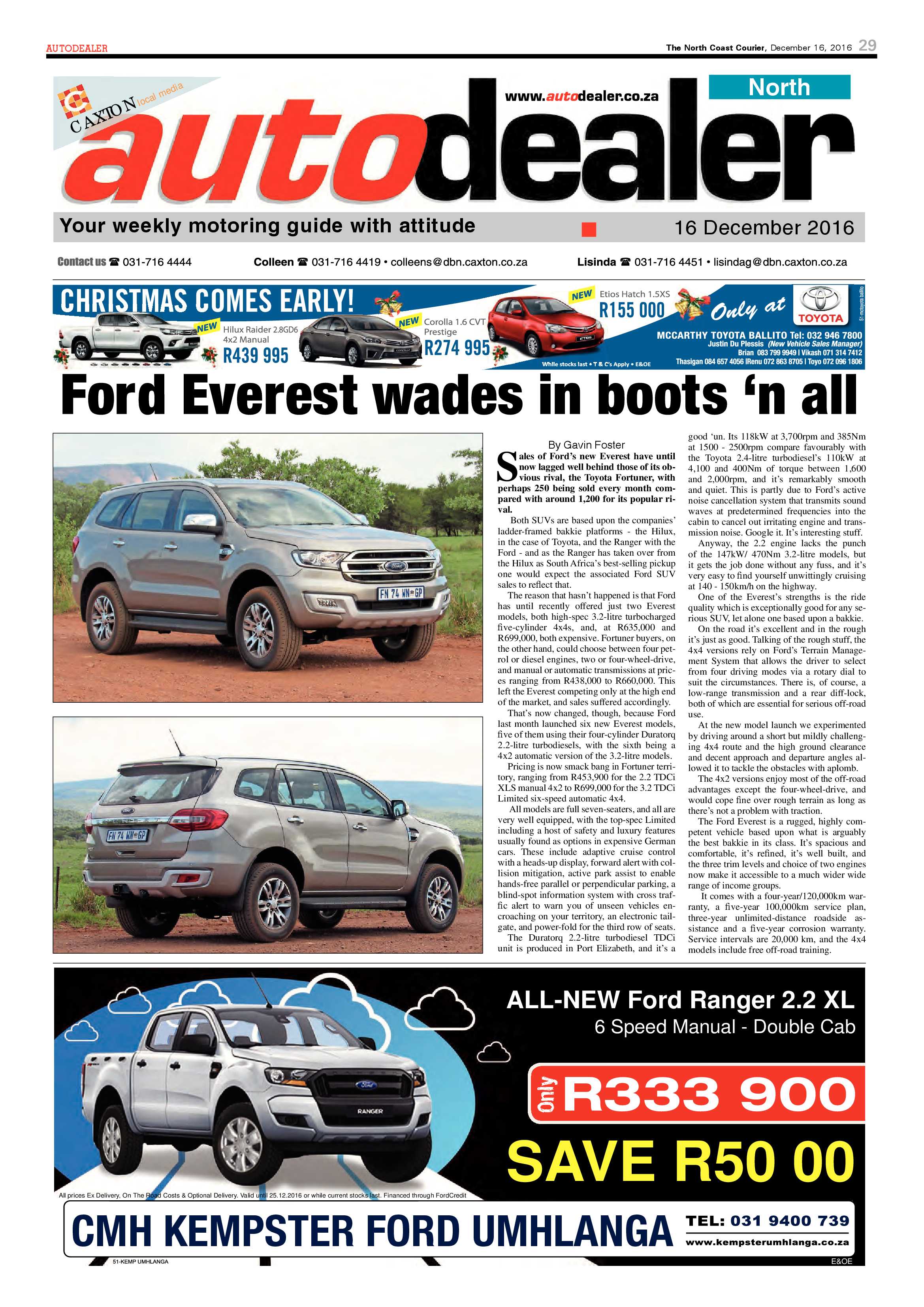North Coast Courier – 16 December 2016 page 29