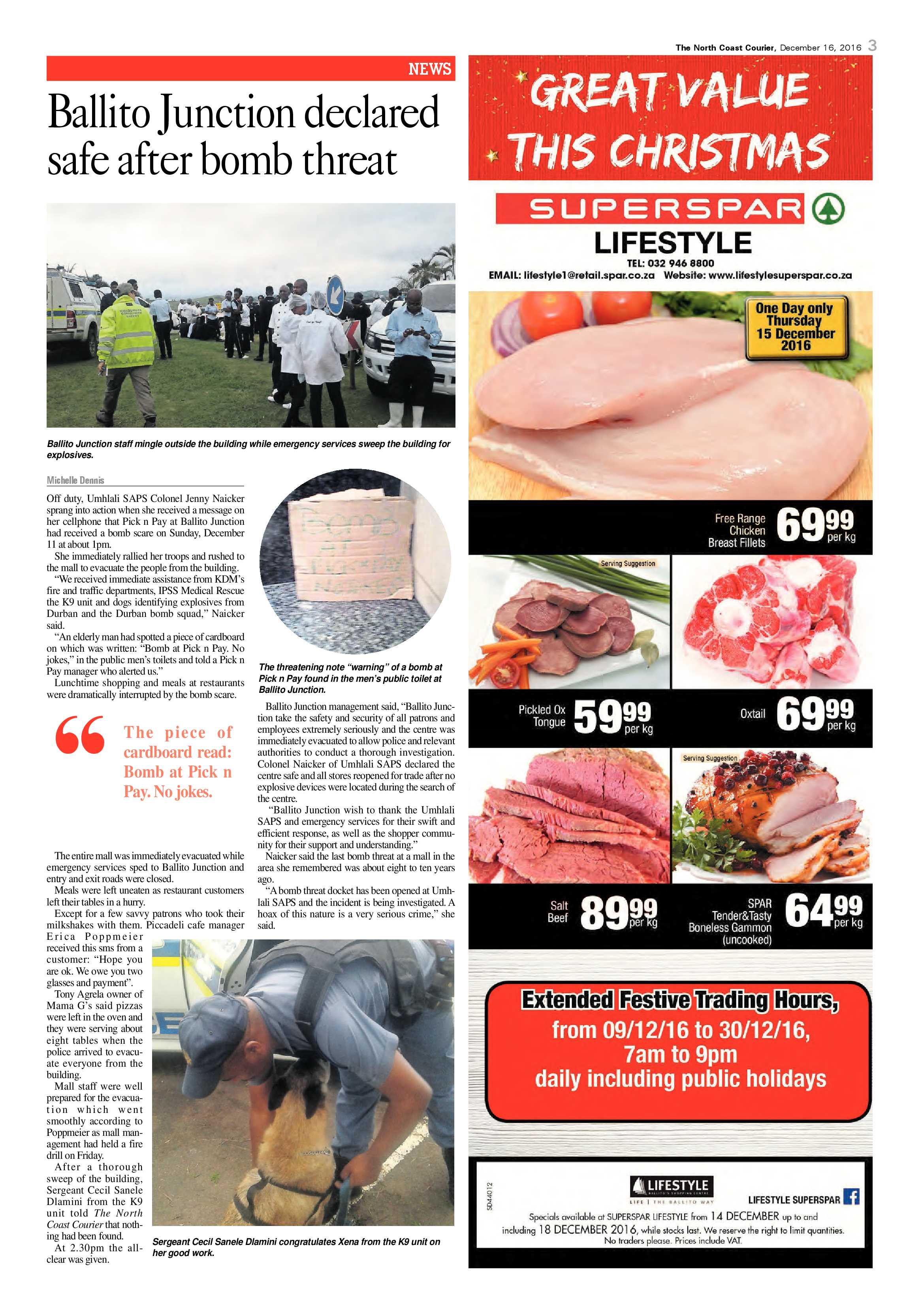 North Coast Courier – 16 December 2016 page 3