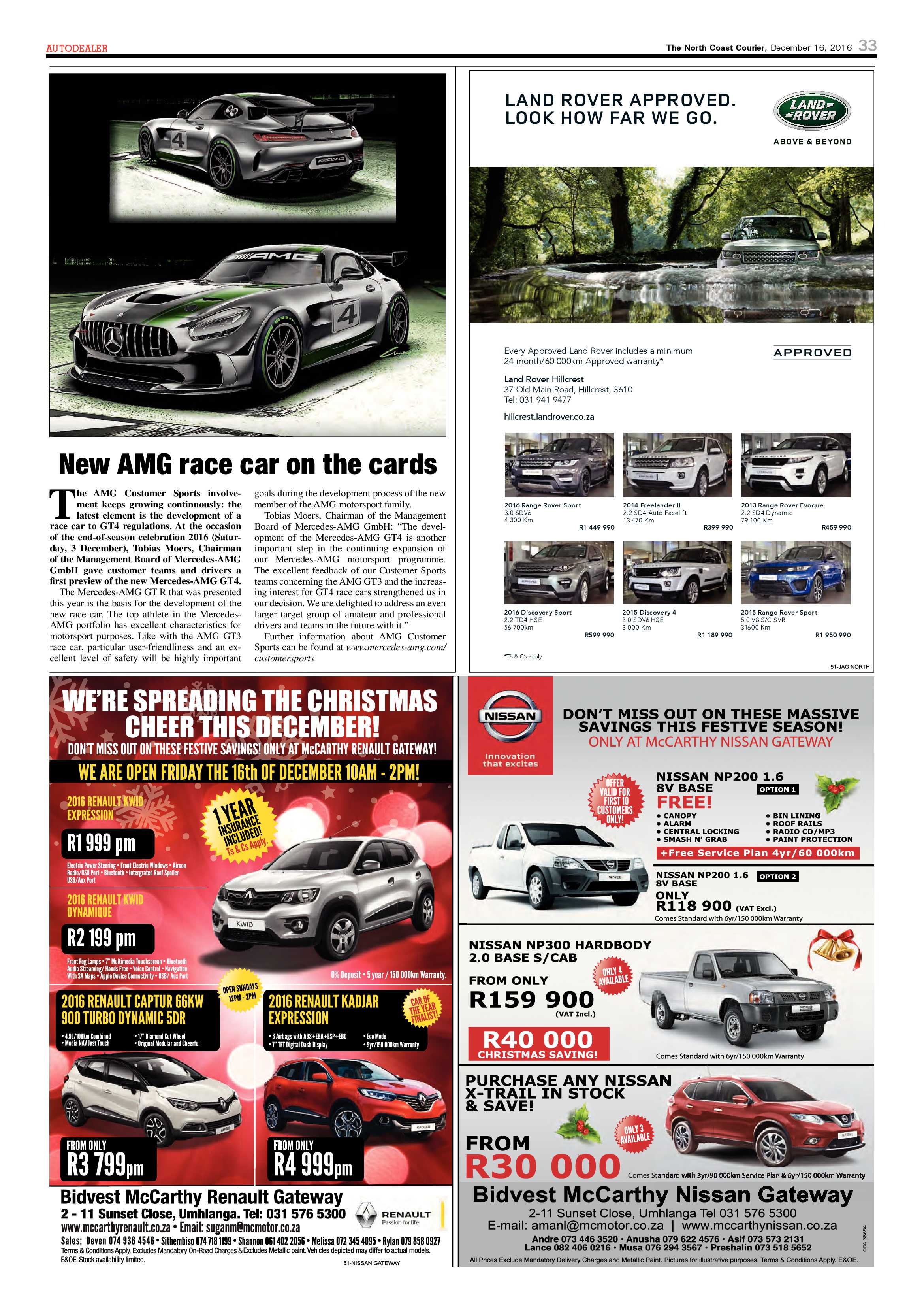 North Coast Courier – 16 December 2016 page 33