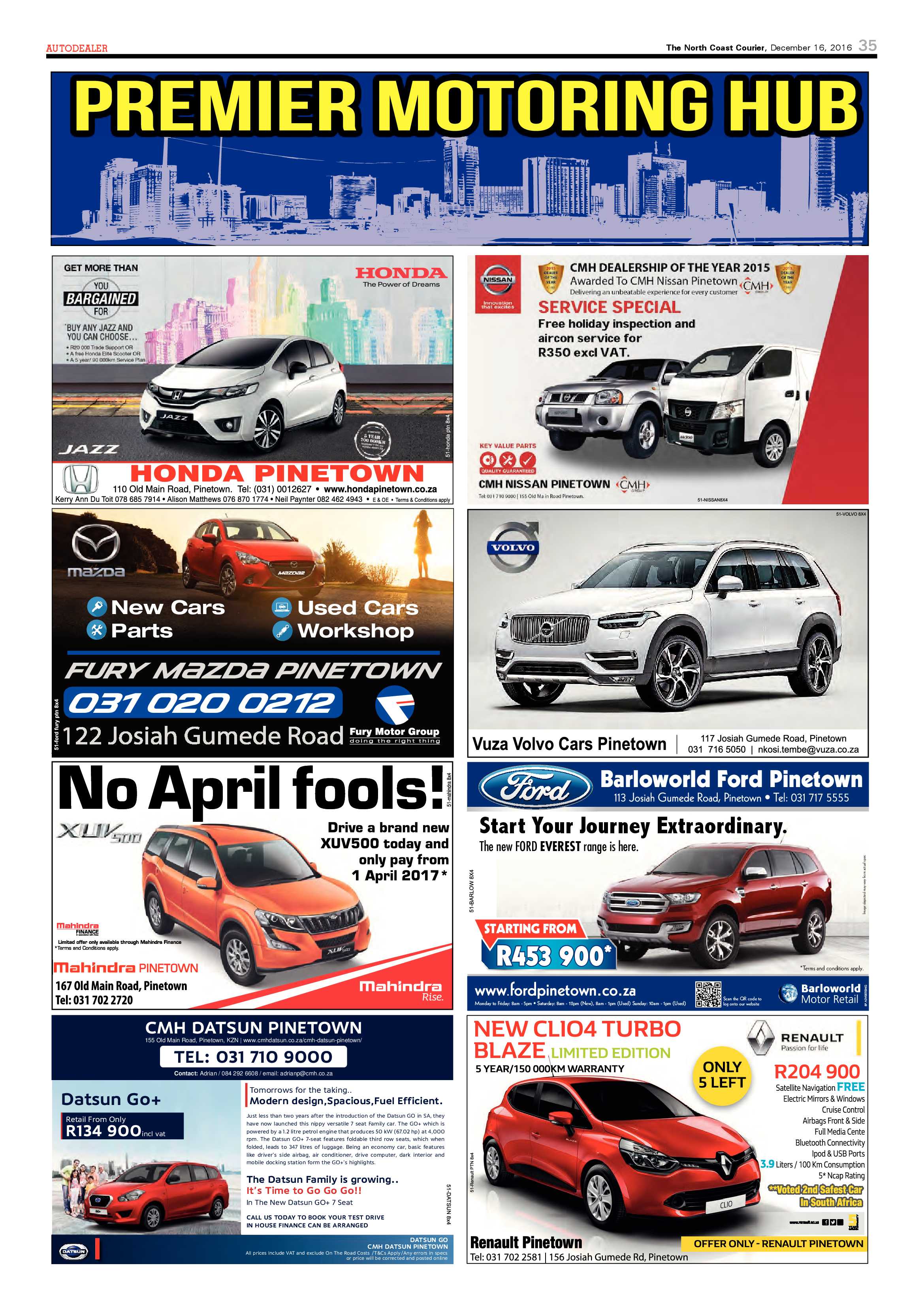 North Coast Courier – 16 December 2016 page 35