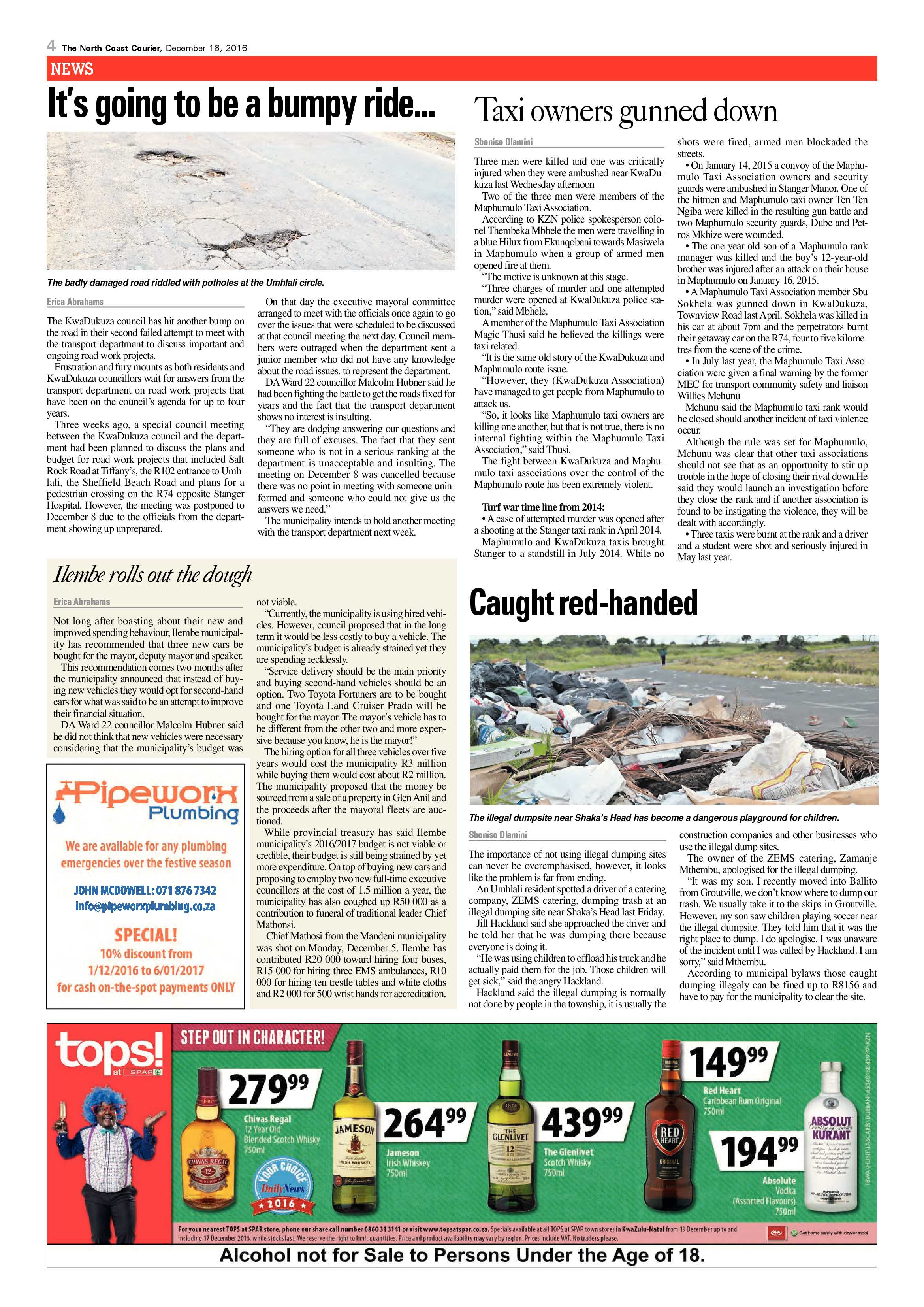 North Coast Courier – 16 December 2016 page 4