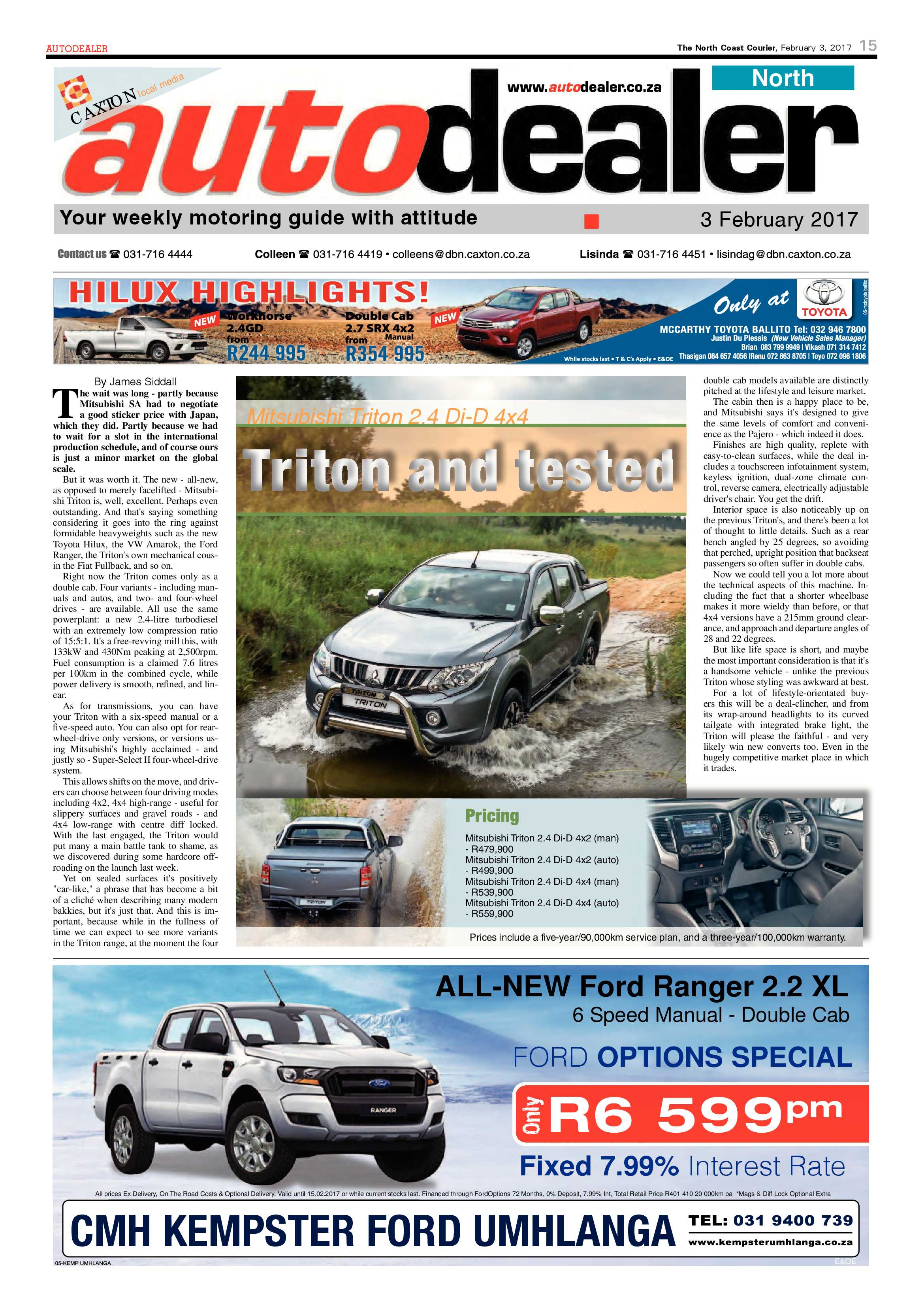 North Coast Courier – 03 February 2017 page 15