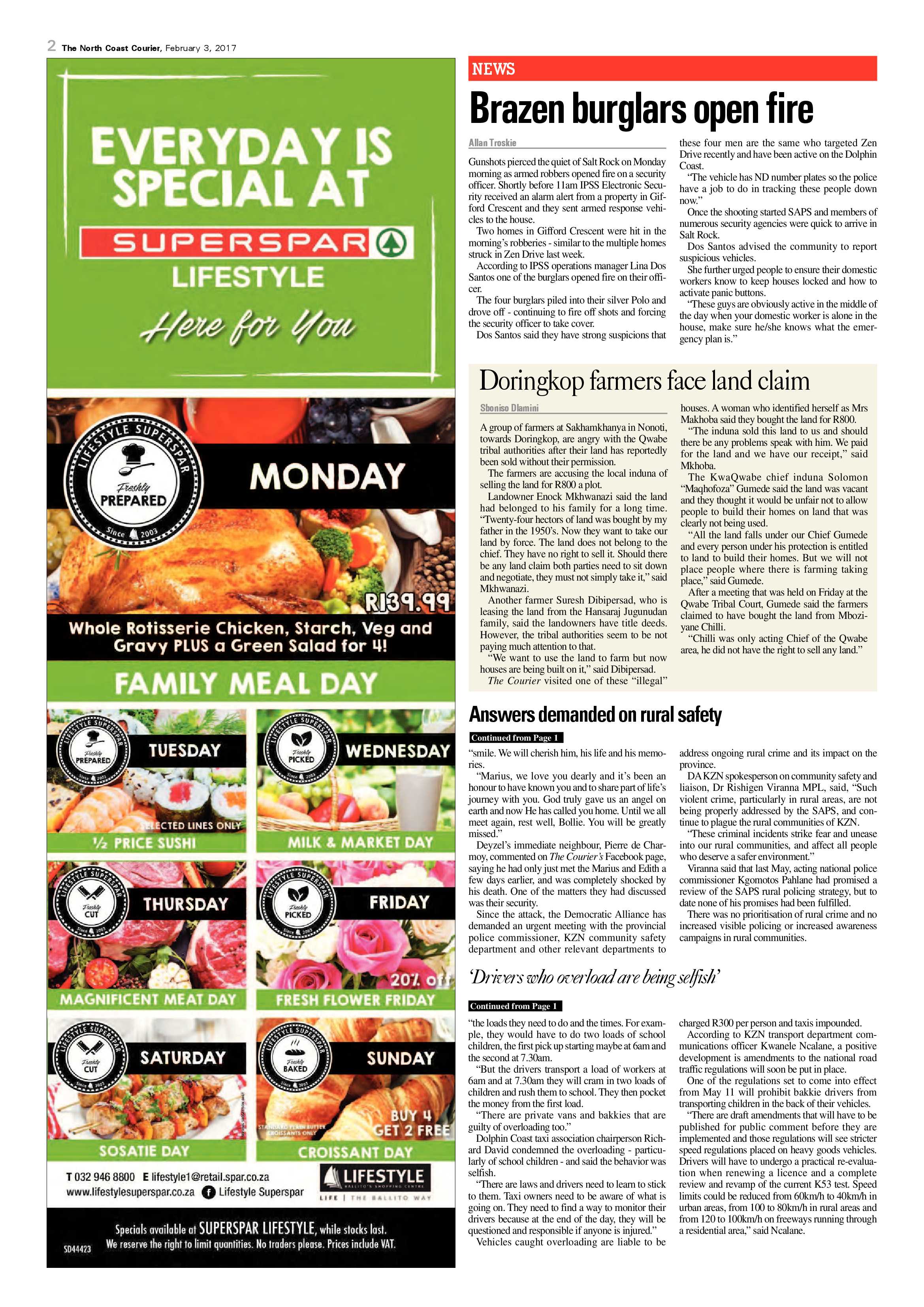 North Coast Courier – 03 February 2017 page 2