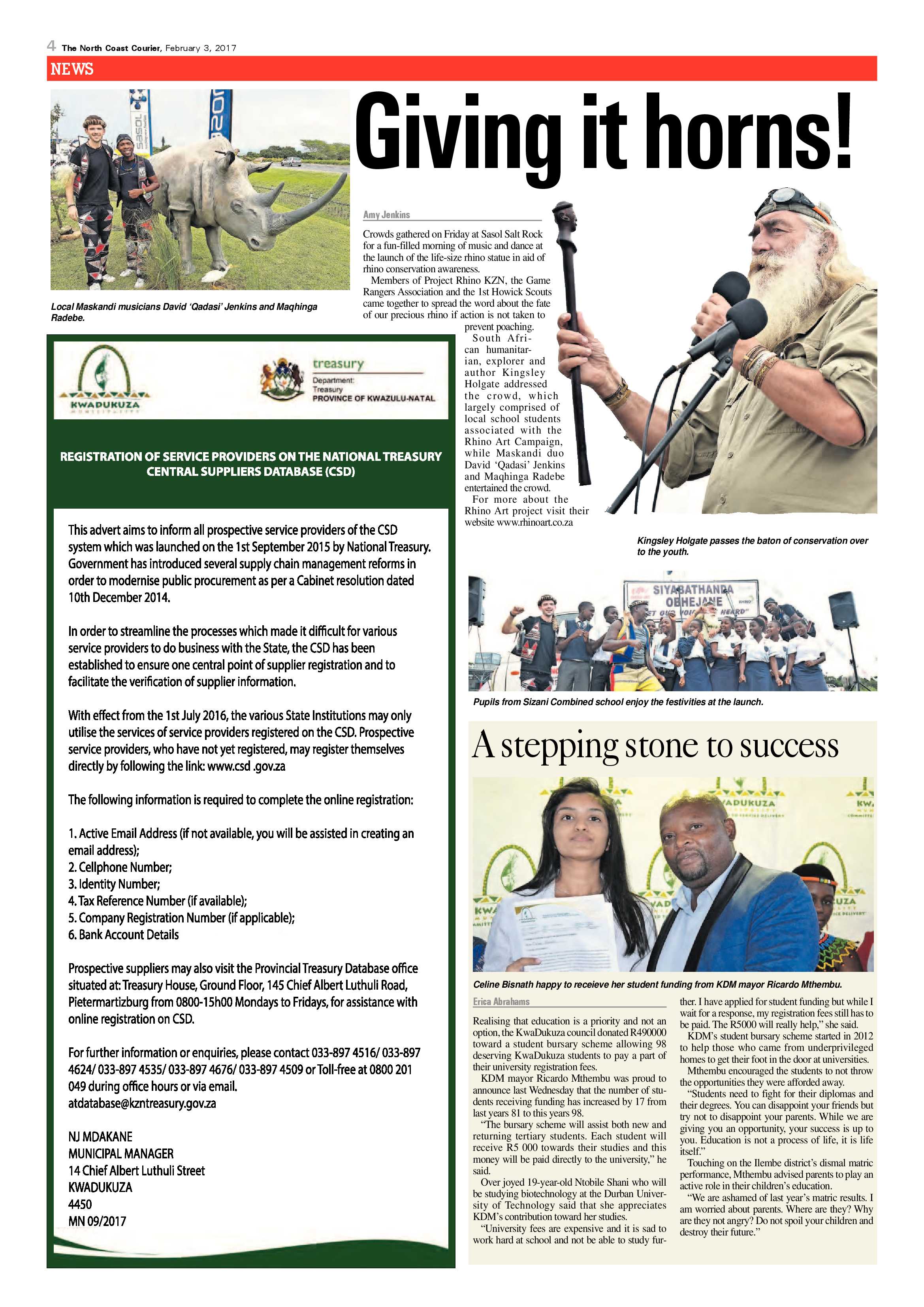 North Coast Courier – 03 February 2017 page 4