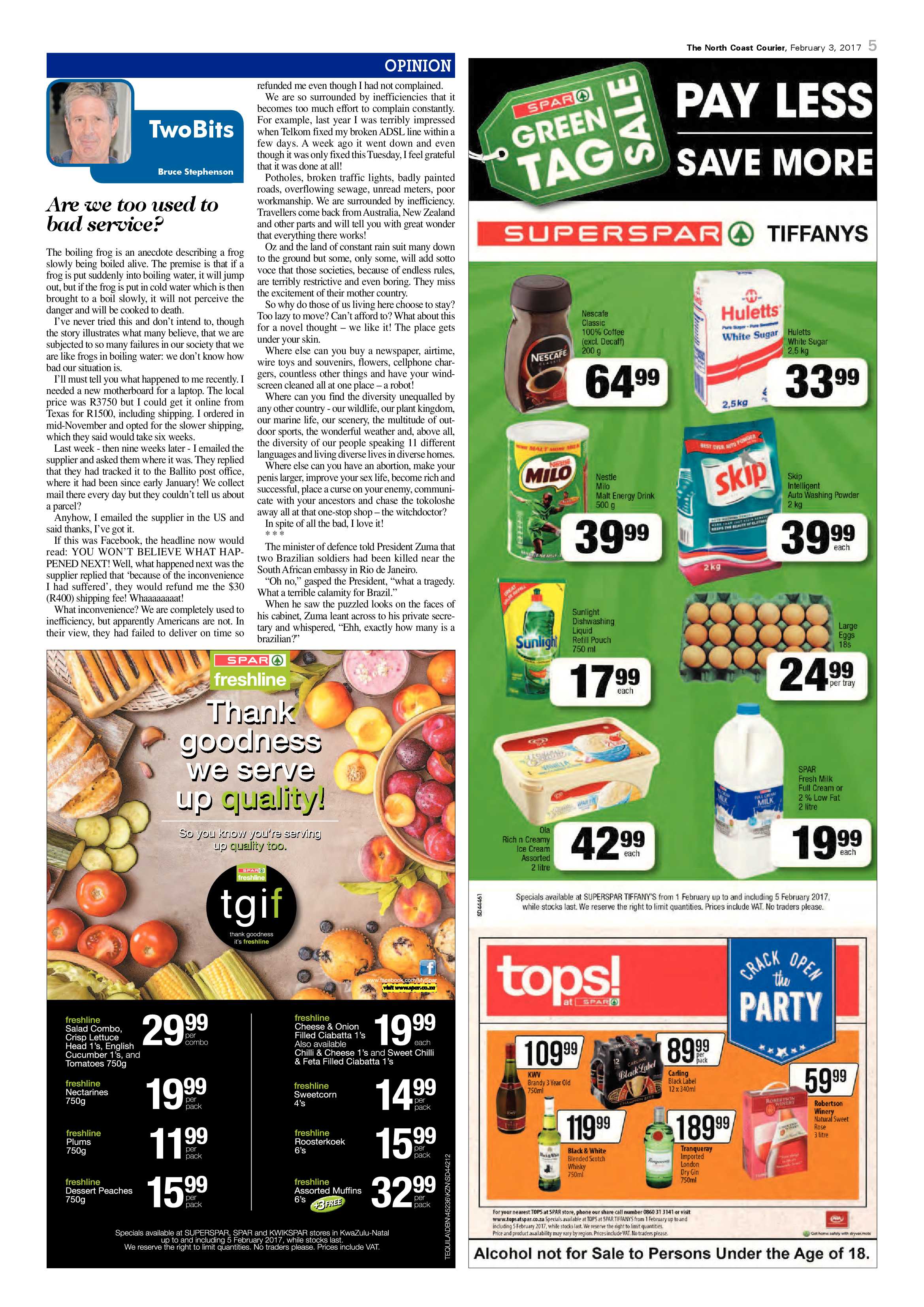 North Coast Courier – 03 February 2017 page 5