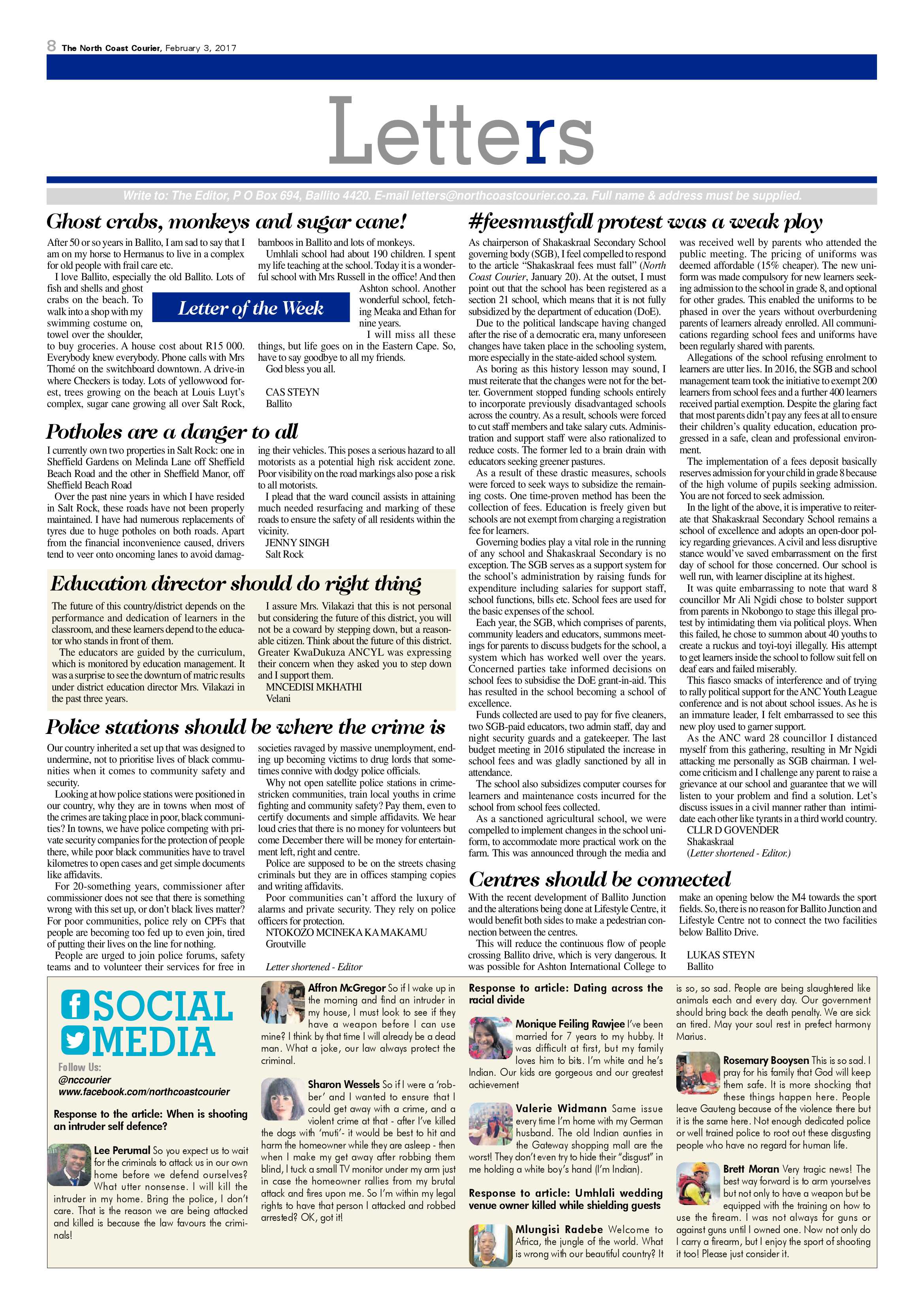 North Coast Courier – 03 February 2017 page 8