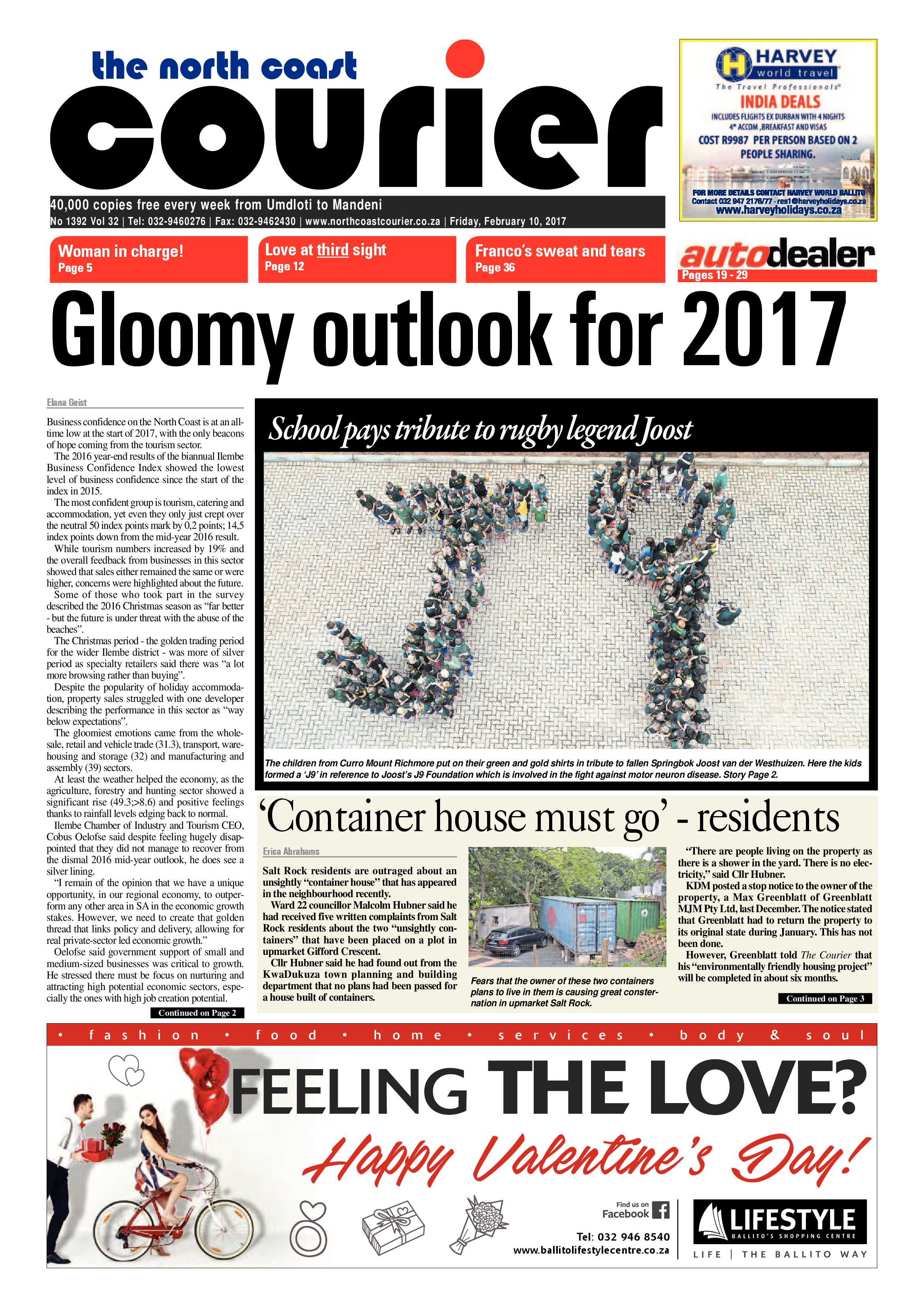 North Coast Courier – 10 February 2017 page 1