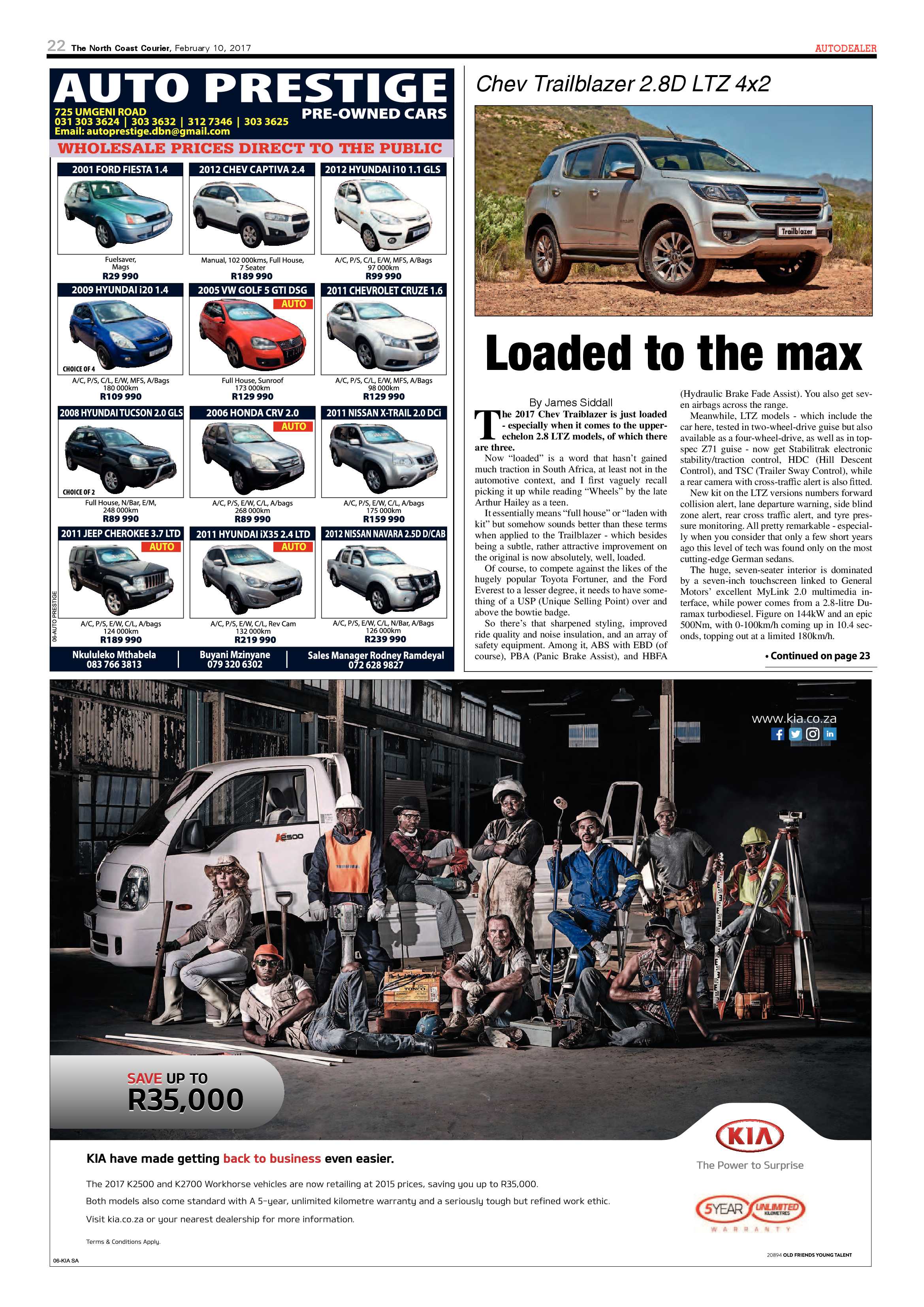 North Coast Courier – 10 February 2017 page 22