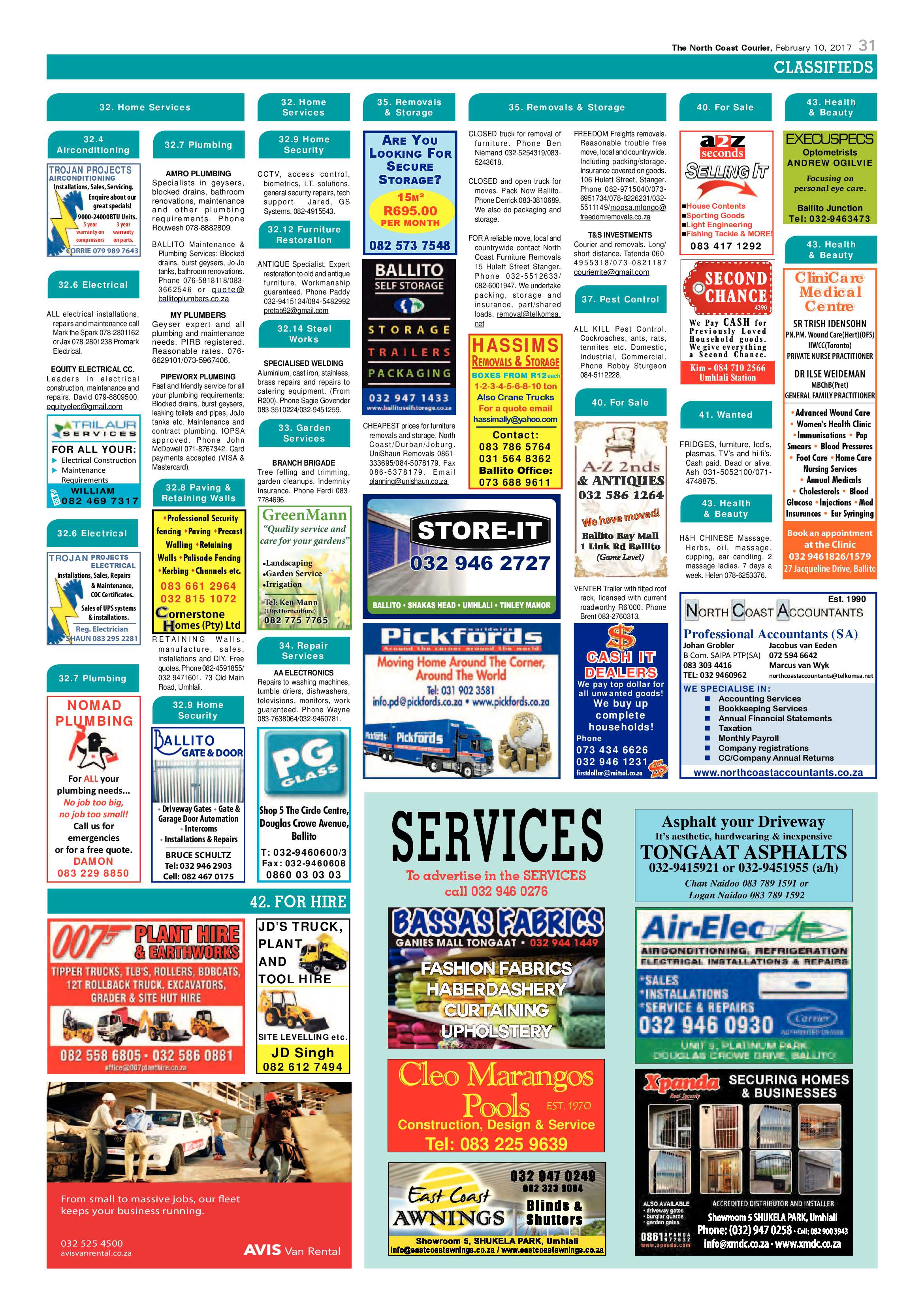 North Coast Courier – 10 February 2017 page 31