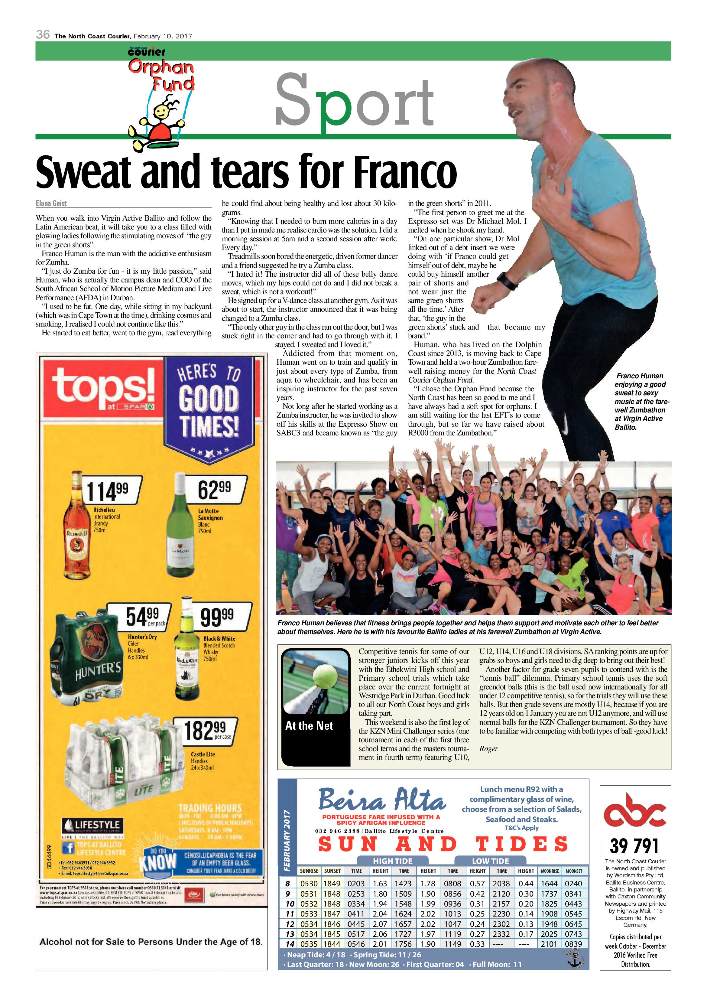 North Coast Courier – 10 February 2017 page 36