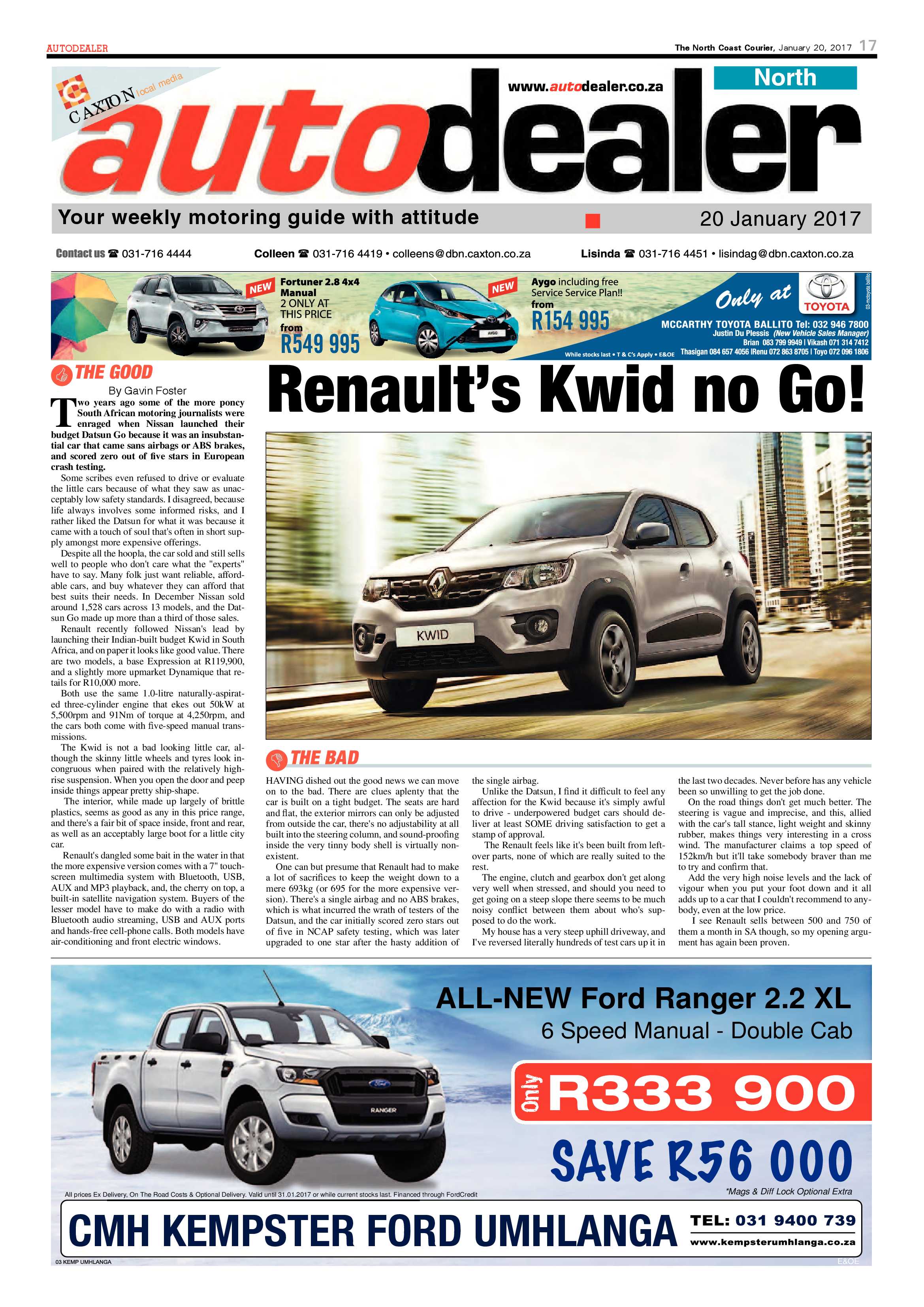 North Coast Courier – 20 January 2017 page 17