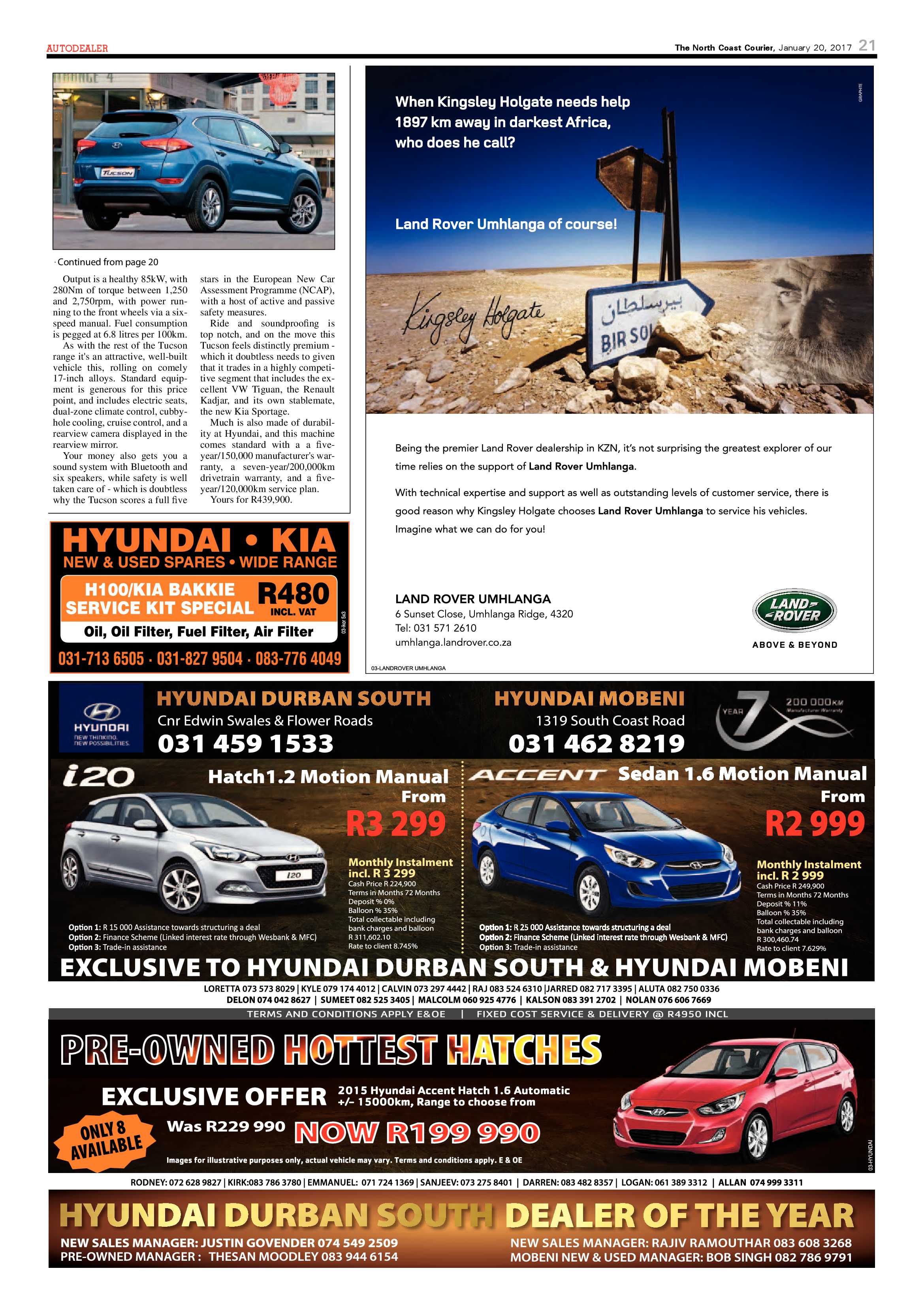 North Coast Courier – 20 January 2017 page 21