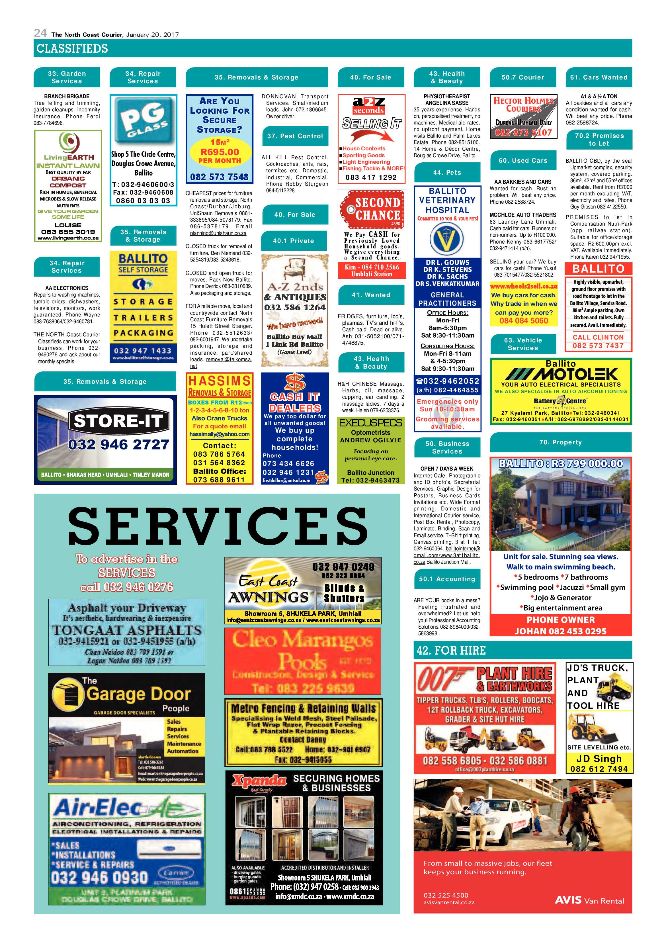 North Coast Courier – 20 January 2017 page 24
