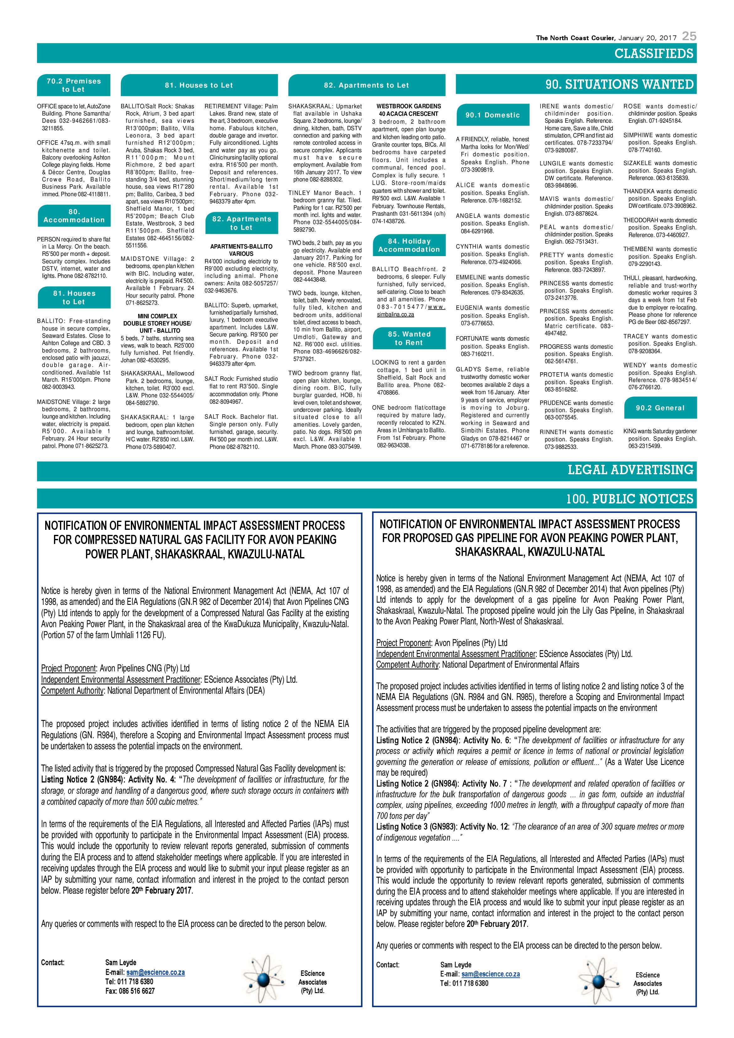 North Coast Courier – 20 January 2017 page 25