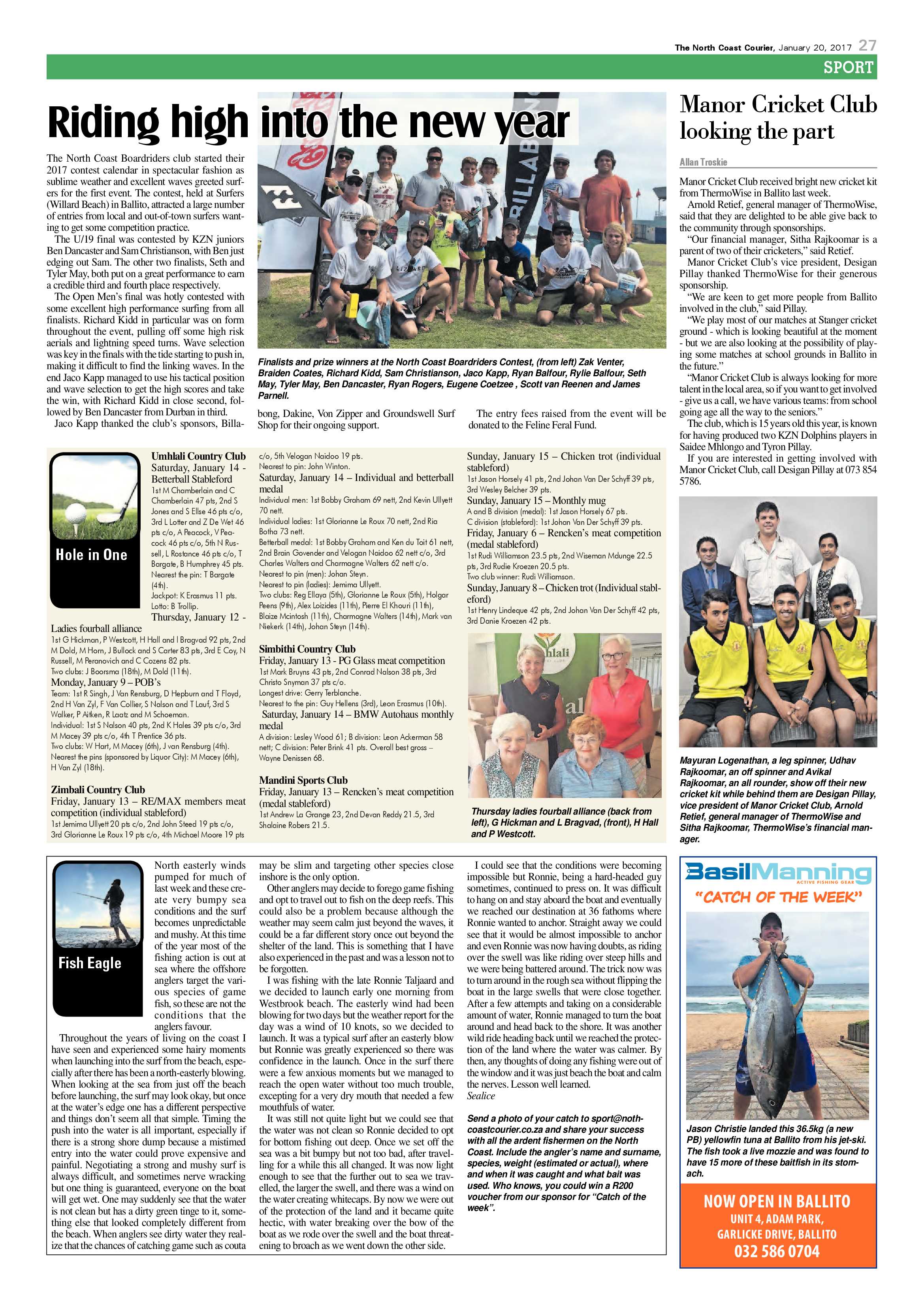 North Coast Courier – 20 January 2017 page 27