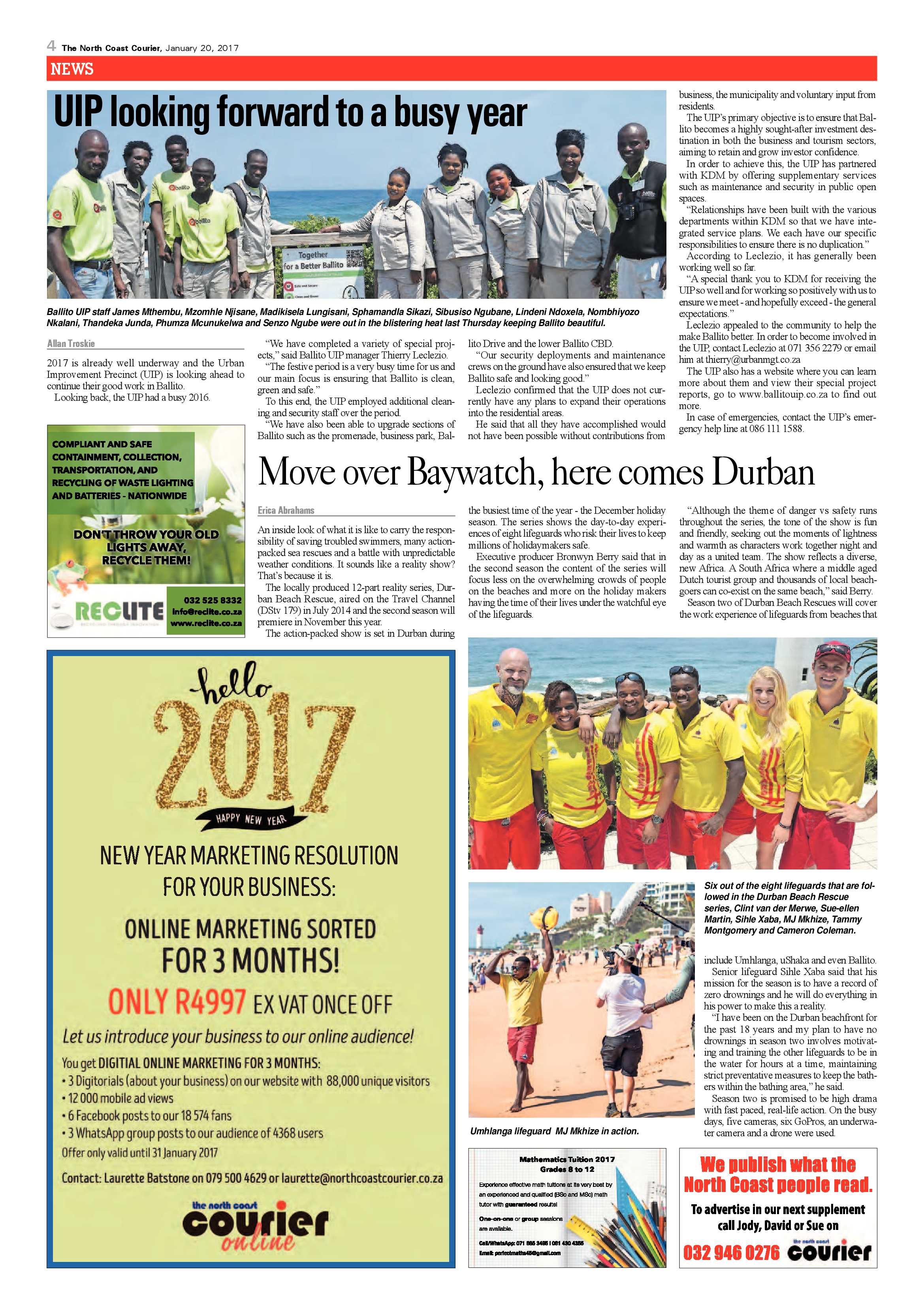 North Coast Courier – 20 January 2017 page 4